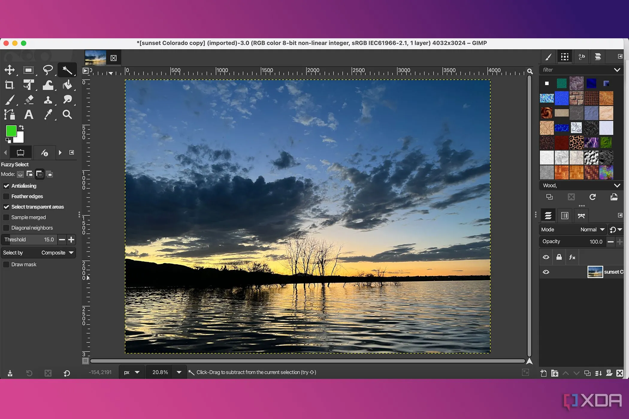 Giao diện người dùng GIMP 3.0 với các bảng điều khiển và công cụ chỉnh sửa ảnh được cải thiện