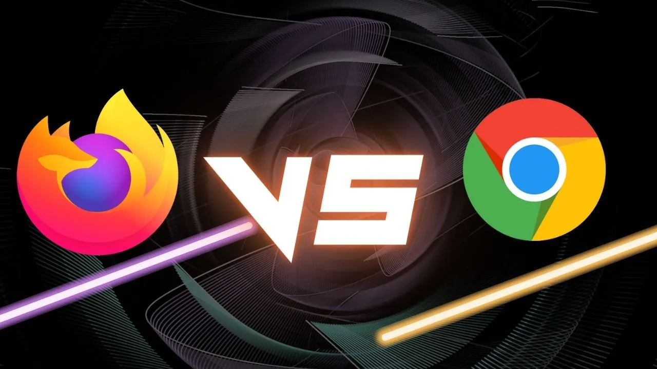 Giao diện trình duyệt Firefox và Chrome, liên quan đến lỗi hiển thị đồ họa trên Firefox