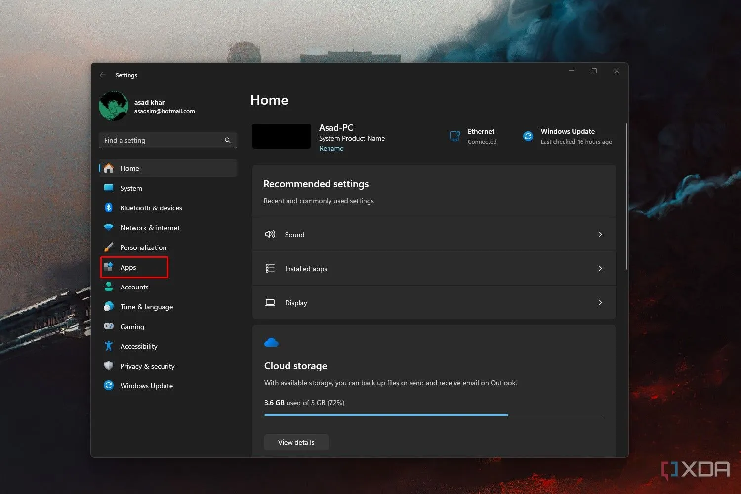 Giao diện ứng dụng Settings trên Windows 11 với các tùy chọn cài đặt chuột mới được di chuyển
