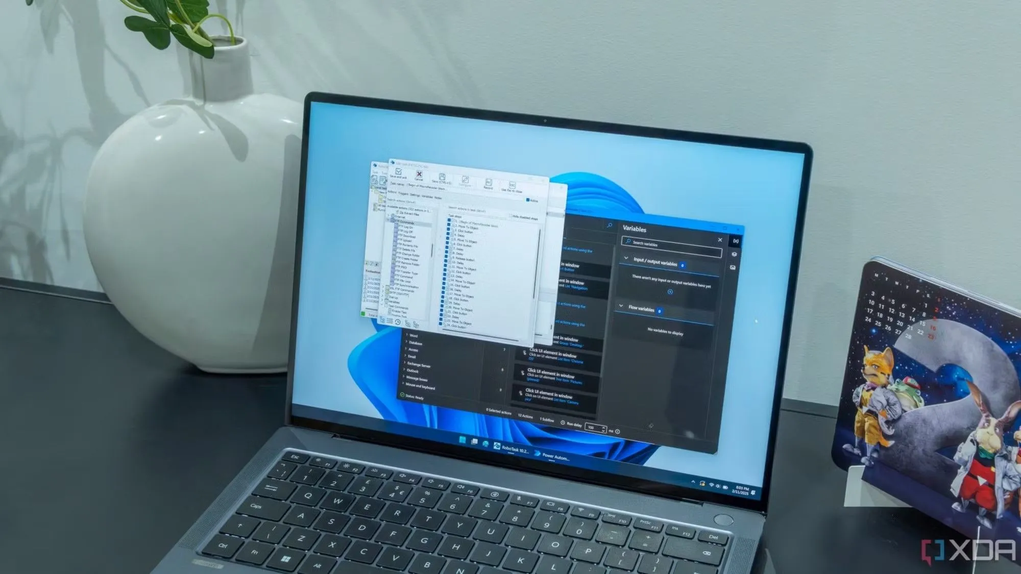 Giao diện Windows 11 hiển thị các ứng dụng RoboTask và Power Automate