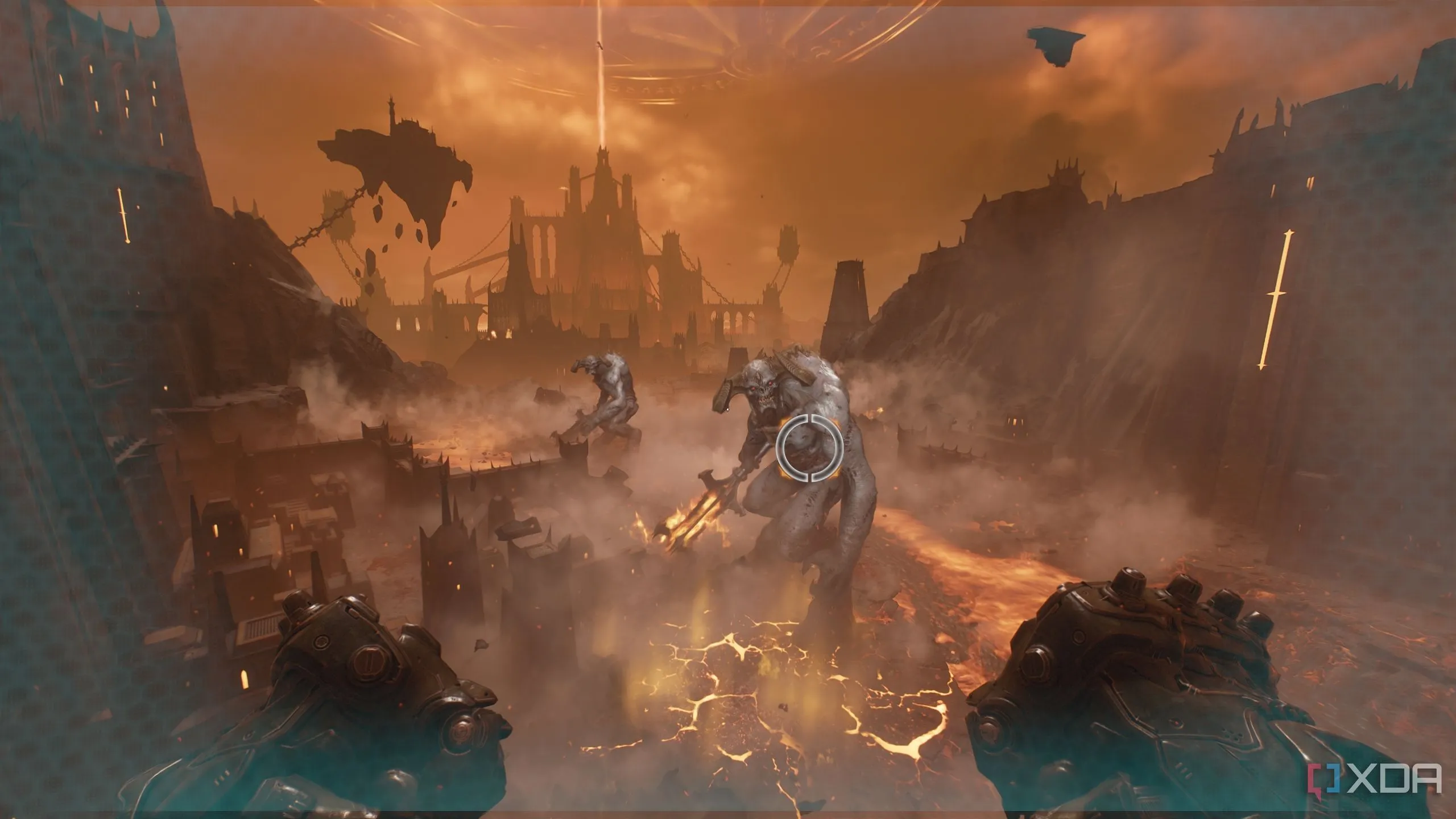 Hai Titan đứng thành hàng trong Doom The Dark Ages Chapter 11, chuẩn bị cho kỹ năng giậm chân