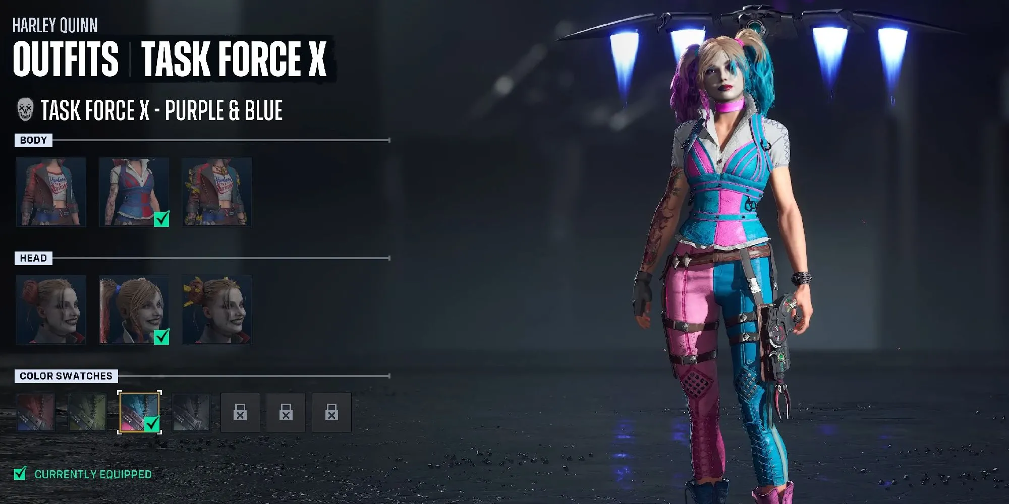 Harley Quinn trong màn hình tùy chỉnh của Suicide Squad: Kill The Justice League