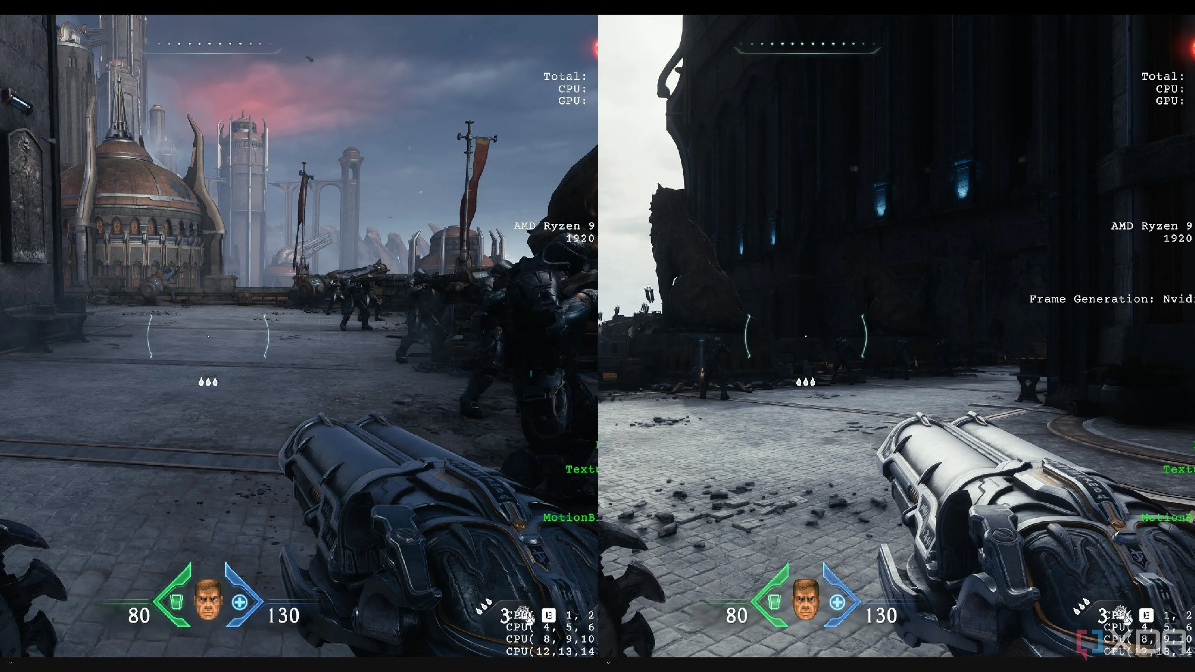 Hiệu ứng Ray Tracing ảnh hưởng đến mẫu súng trong Doom The Dark Ages