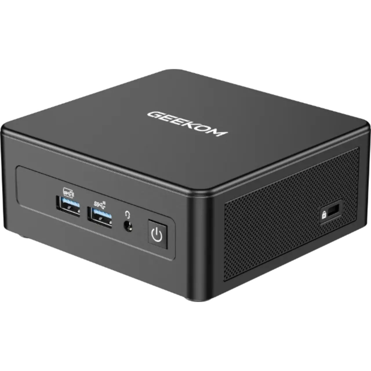 Hình ảnh cận cảnh PC mini Geekom IT15, thiết bị được đề cập trong bài viết
