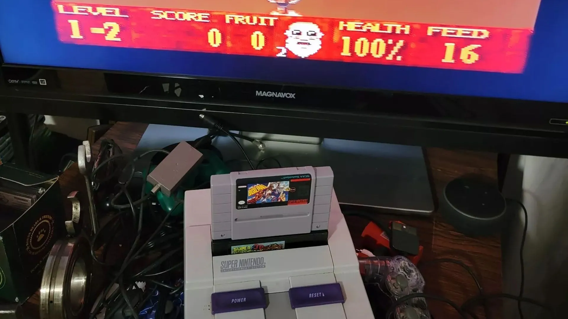 Hình ảnh game Super Noah's Ark 3D trên máy SNES, trải nghiệm giả lập mượt mà