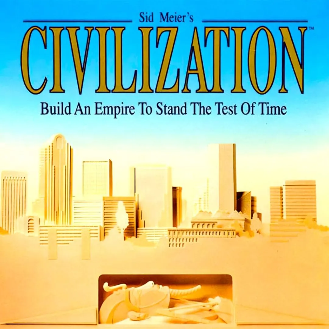 Hình ảnh gameplay game chiến thuật Sid Meier's Civilization (1991) với giao diện xây dựng đế chế.