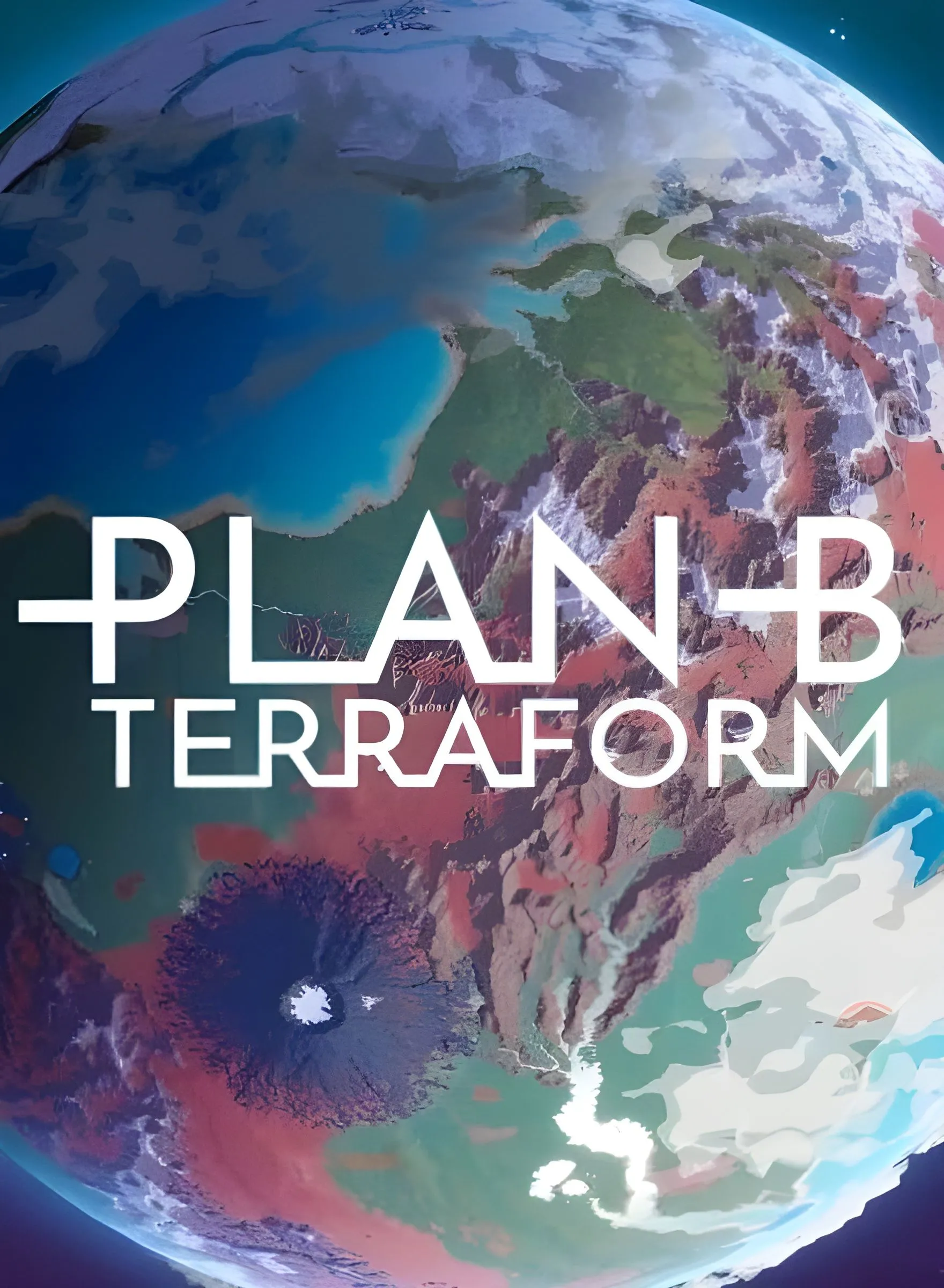 Hình ảnh gameplay Plan B: Terraform với cảnh quan hành tinh được terraform xanh tươi