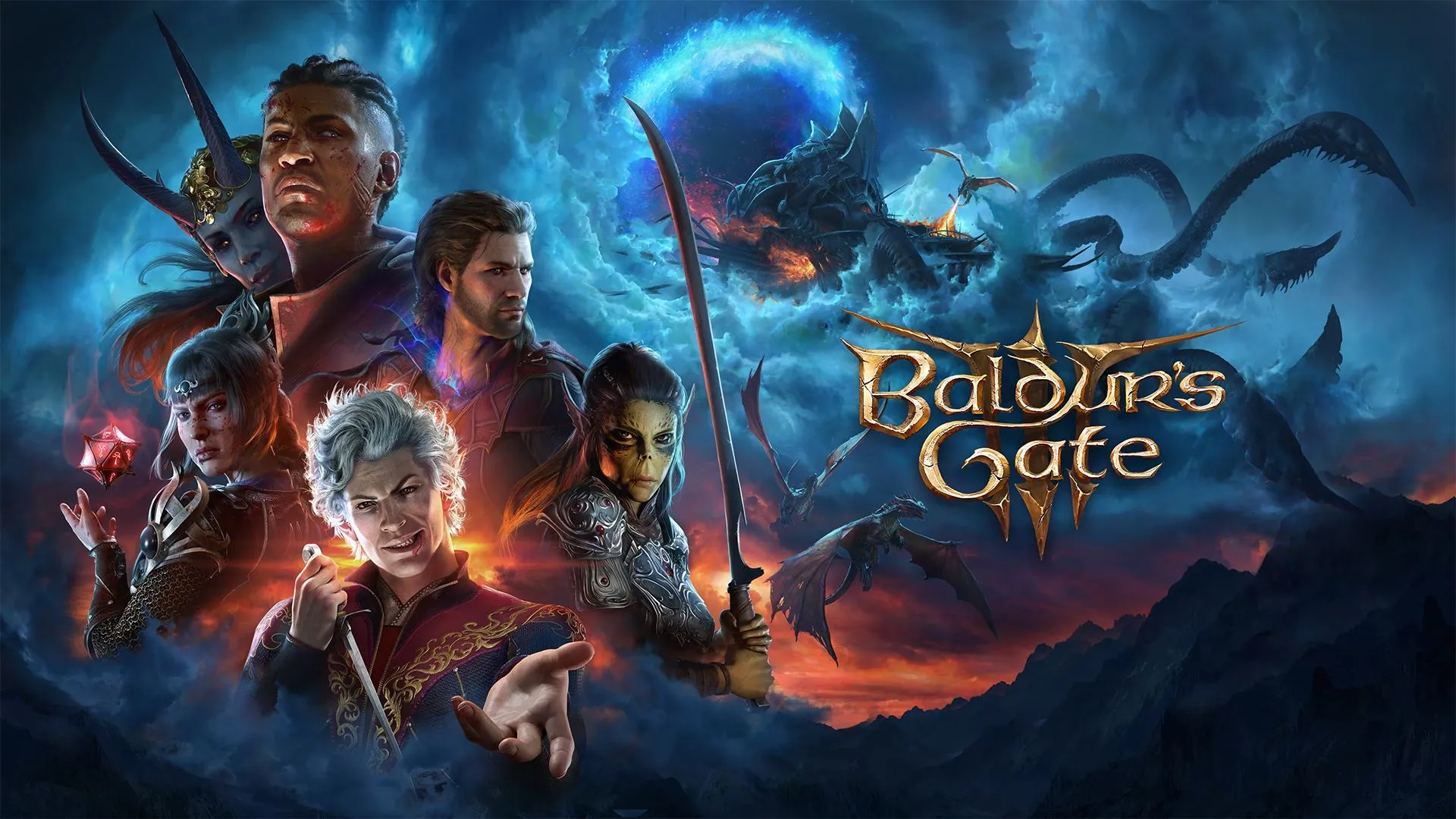 Hình ảnh key art chính thức của game Baldur's Gate 3, biểu tượng cho quyết định không làm DLC của Larian Studios