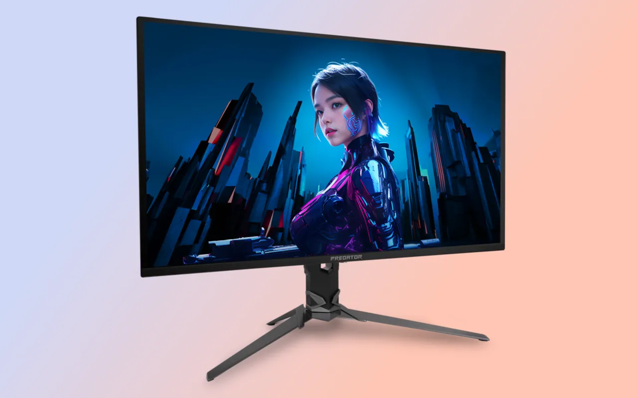 Hình ảnh màn hình gaming Acer Predator X32 X2 QD-OLED với độ phân giải 4K