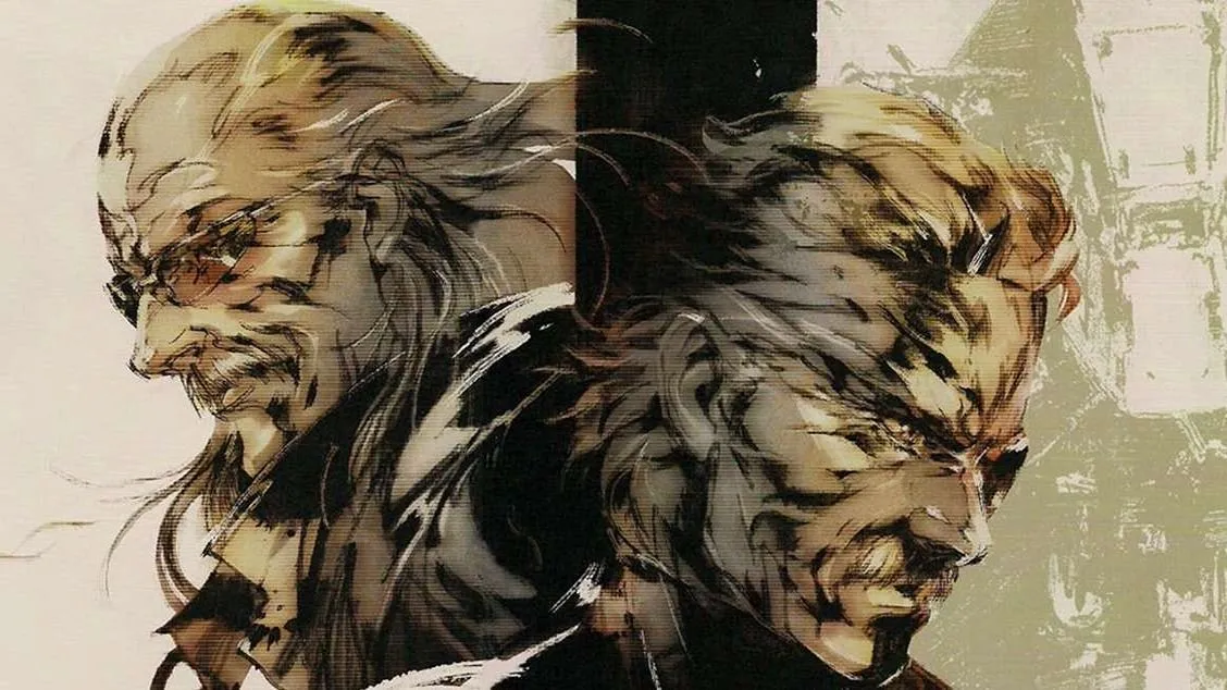 Hình ảnh minh họa hai nhân vật game Metal Gear Solid 4, thể hiện khả năng chạy mượt mà của Stellar Blade PC trên nhiều cấu hình.
