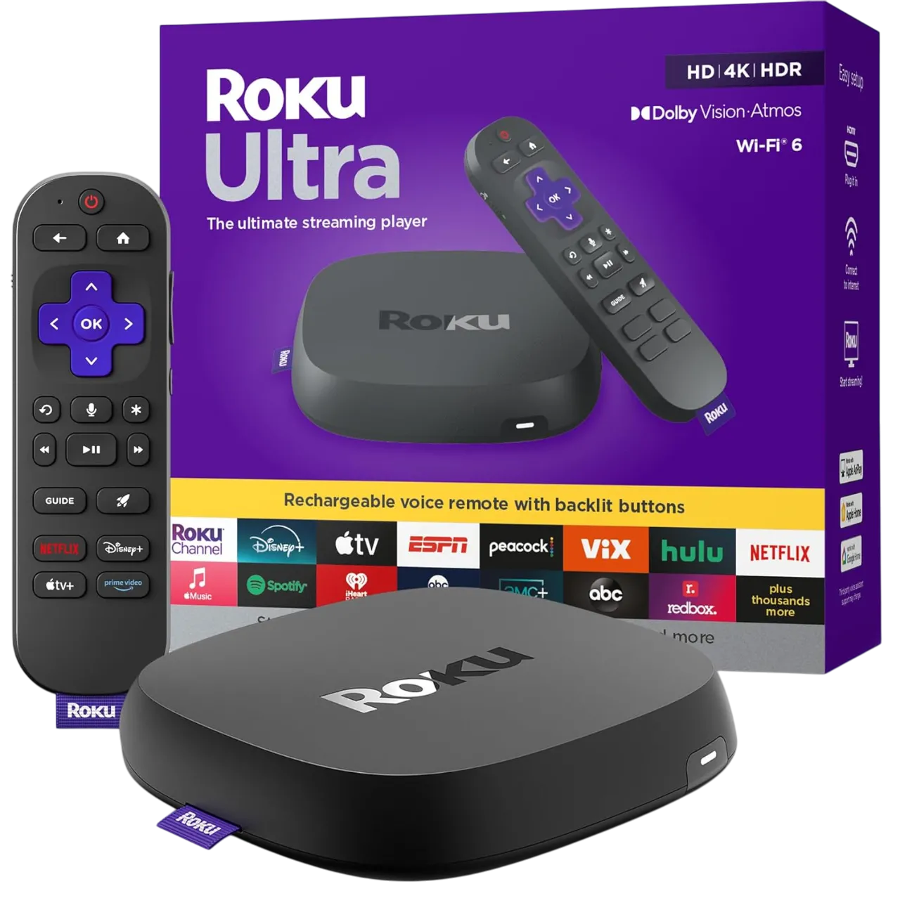 Hình ảnh minh họa thiết bị streaming Roku Ultra 2024 đang giảm giá
