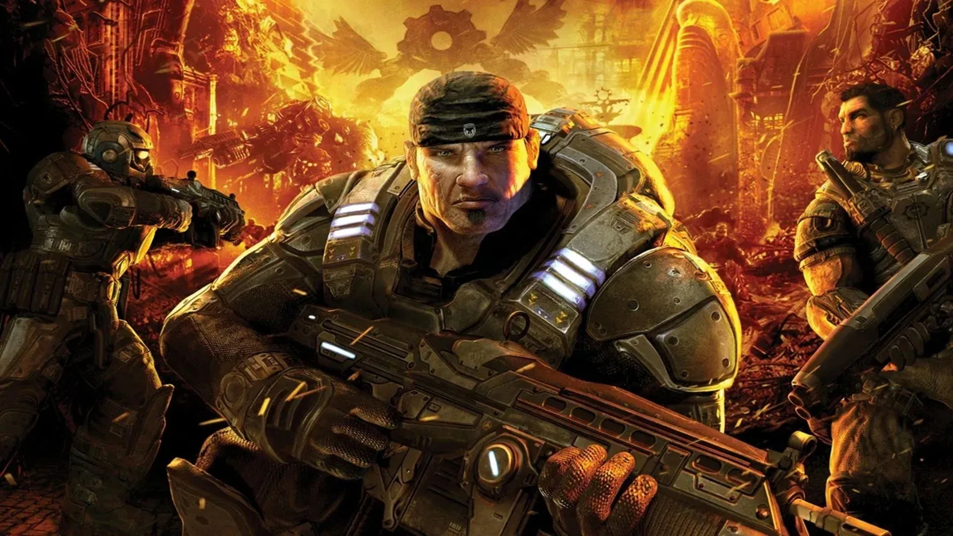Hình ảnh quảng bá game Gears of War trên Xbox Series X