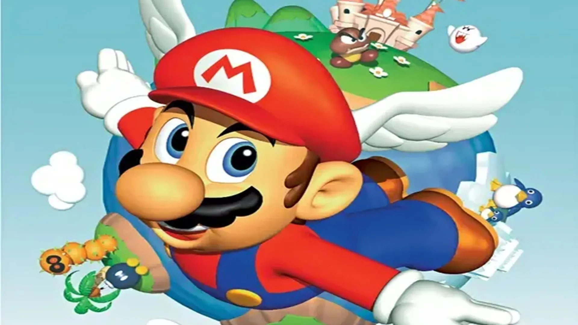 Hình ảnh quảng cáo game Super Mario 64 trên Nintendo 64, liên quan đến cộng đồng speedrunning và các lỗi game được khám phá muộn.