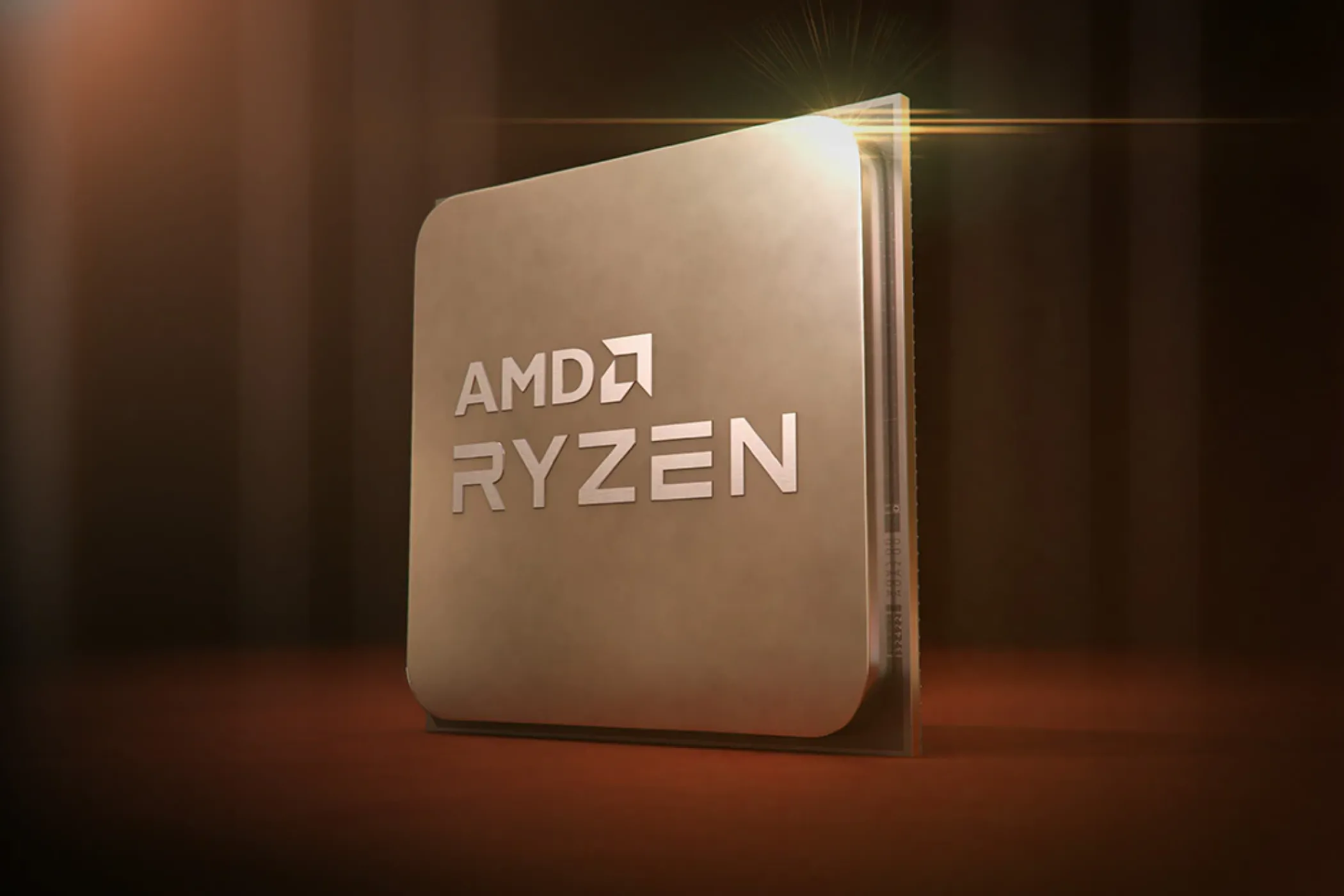 Hình ảnh render của một CPU AMD Ryzen 5000