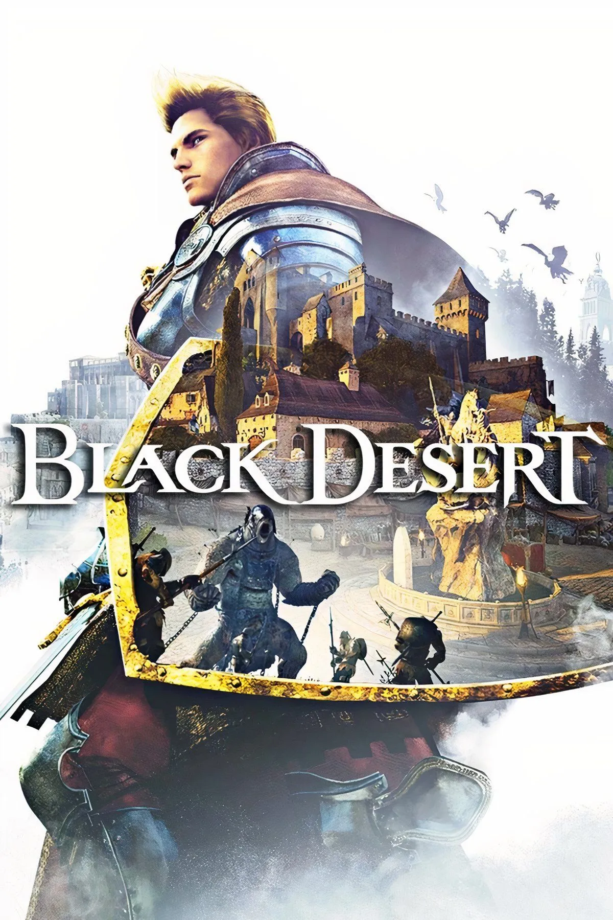 Hình ảnh tổng hợp các nhân vật và cảnh quan tuyệt đẹp trong thế giới MMORPG Black Desert Online.