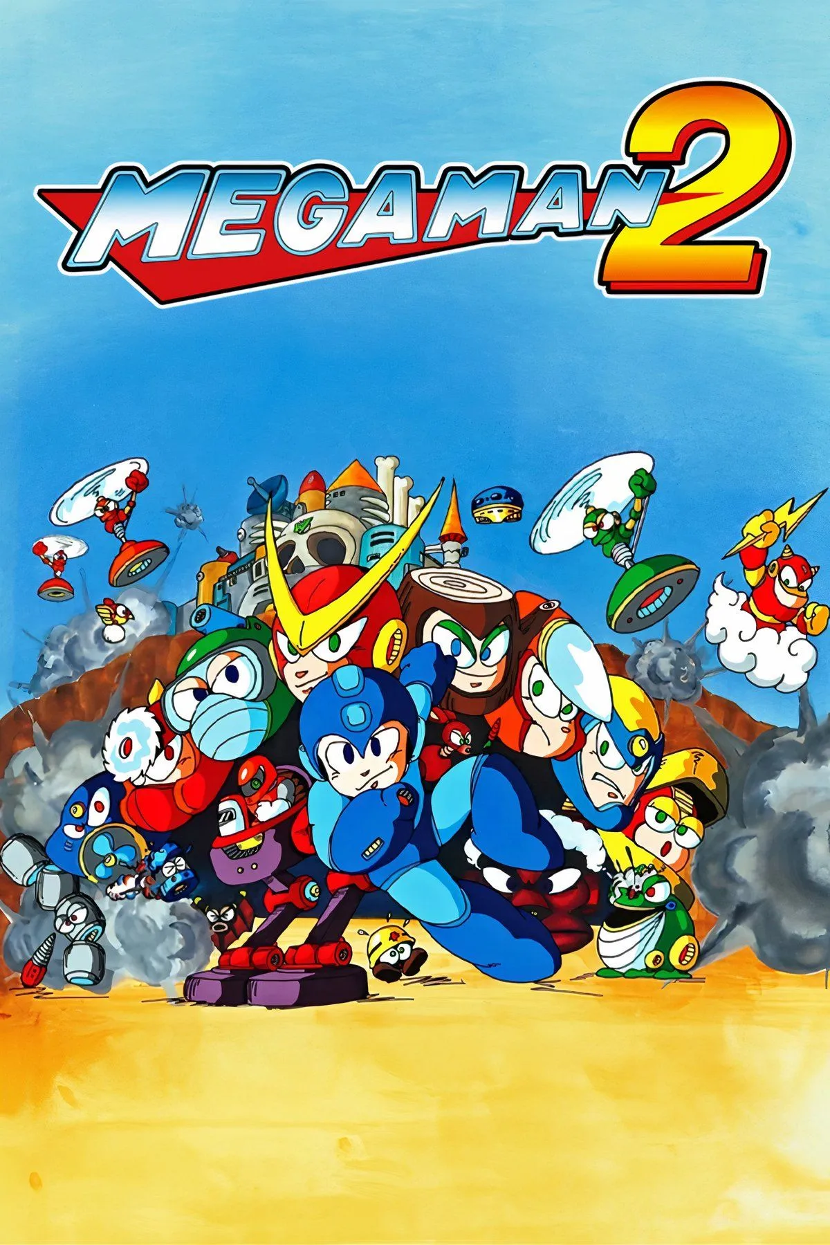 Hình ảnh tổng hợp gameplay của Mega Man 2
