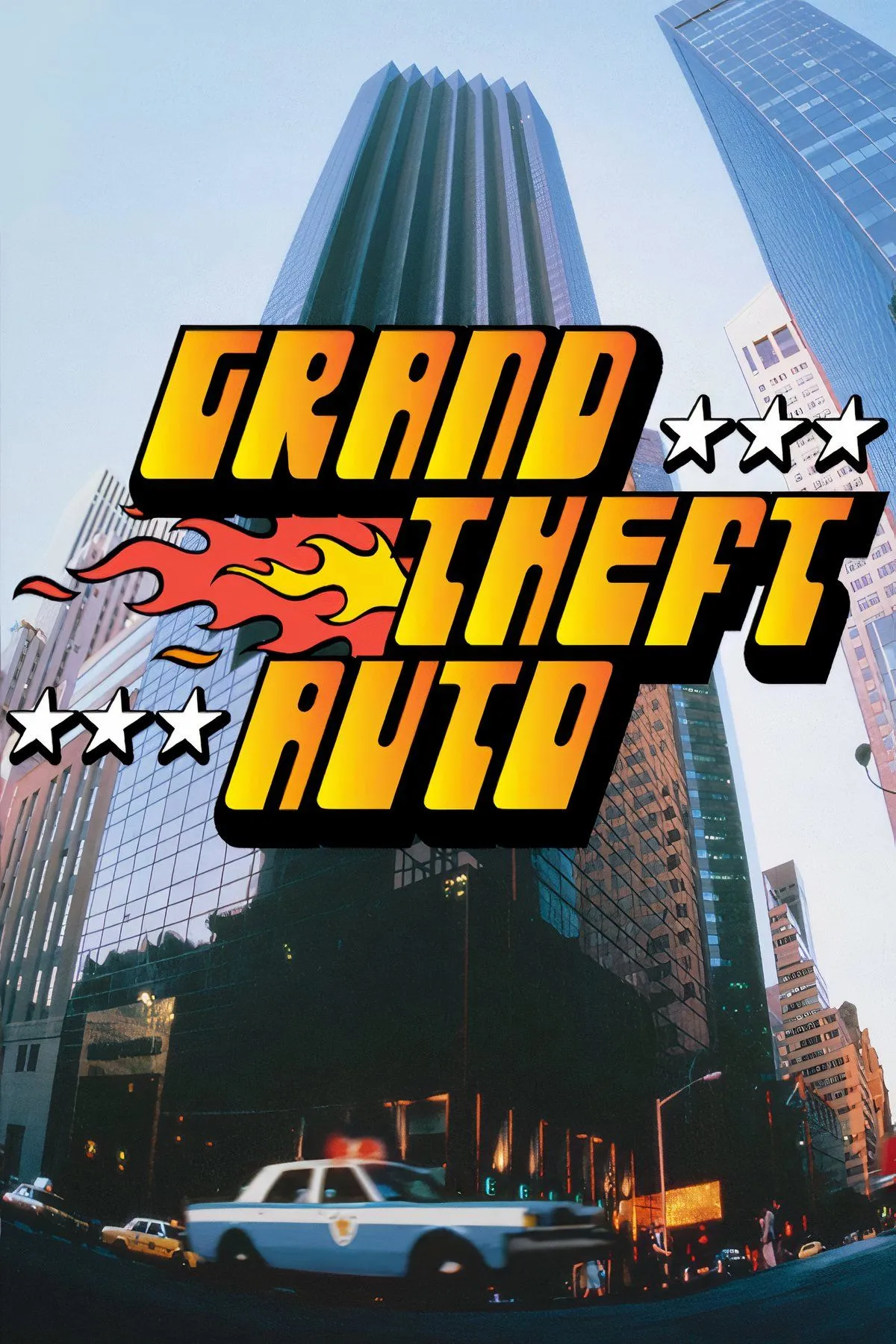 Hình ảnh tổng hợp từ Grand Theft Auto (GTA) bản gốc, tựa game hành động tự do mở đường cho thể loại thế giới mở đình đám.