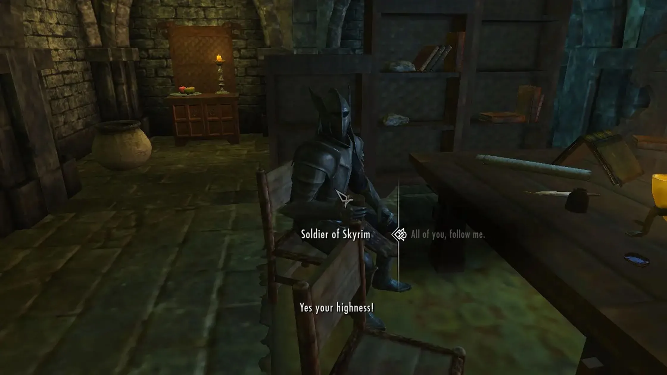 Hình ảnh trong game khi người chơi trở thành Vua Tối Cao (High King) của Skyrim với bản mod Become High King of Skyrim