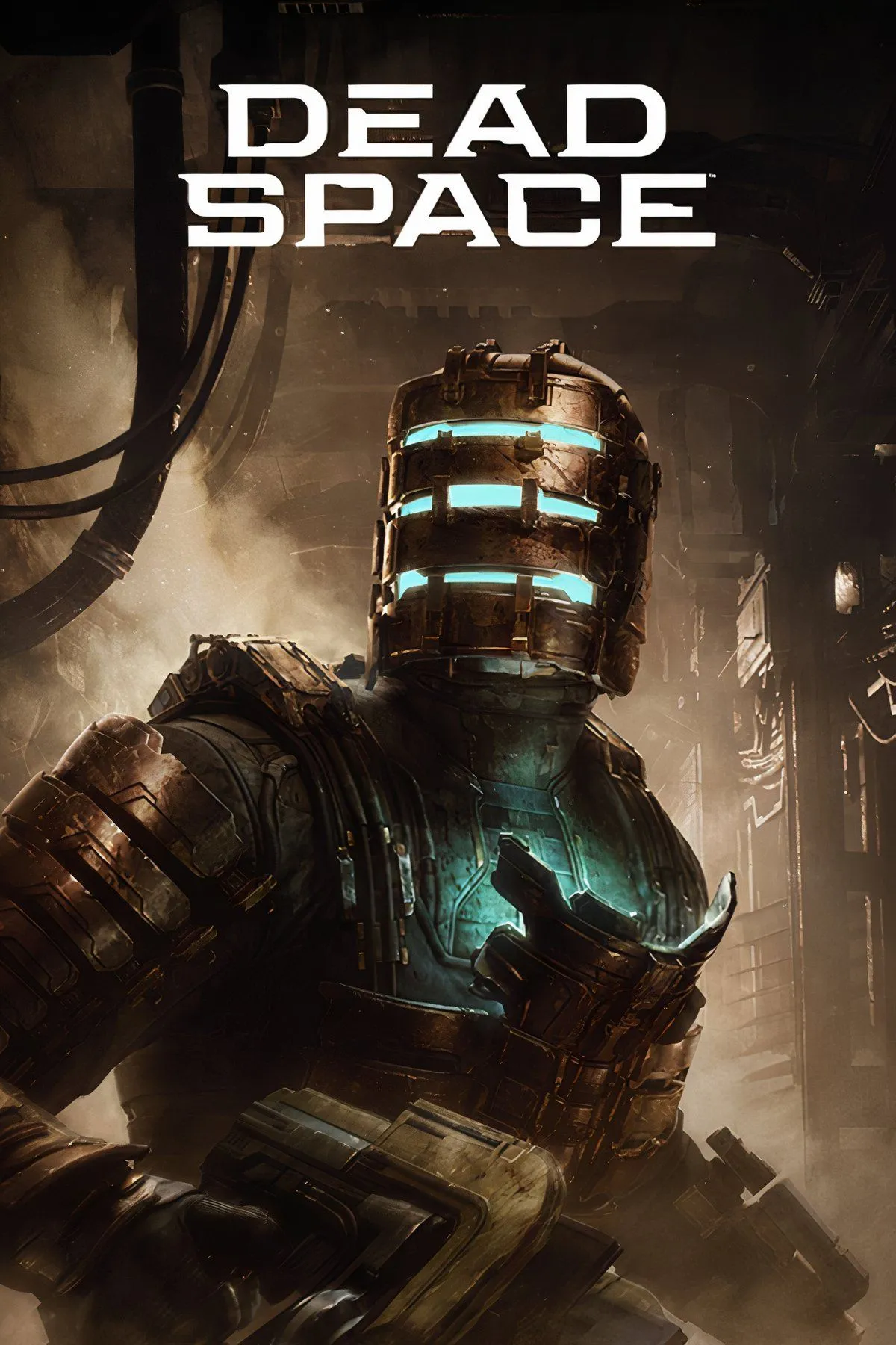 Isaac Clarke đối mặt Necromorph trong hành lang tàu Ishimura trong game Dead Space remake 2023