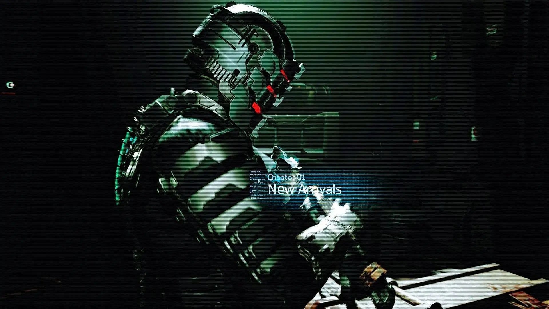Isaac Clarke trong bóng tối với mod Dead Space in the Dark Reshade