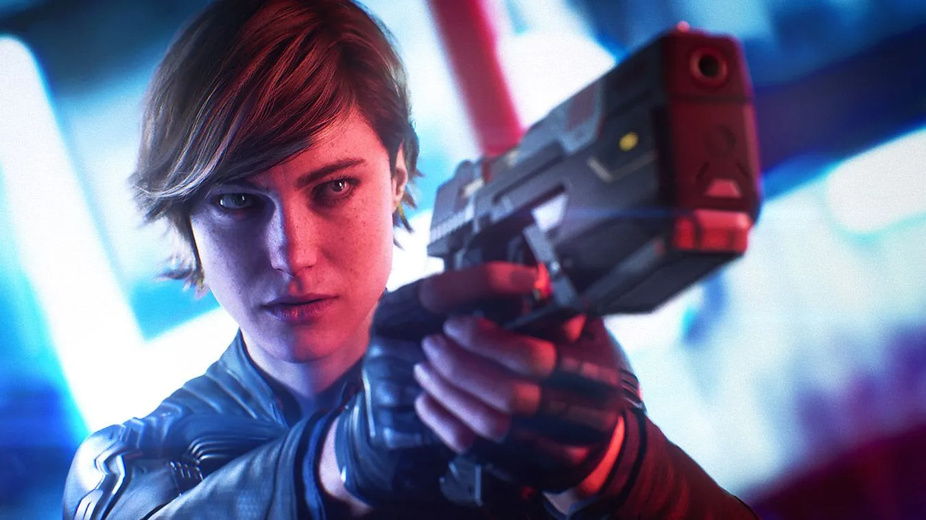 Joanna Dark trong artwork chính thức của game Perfect Dark reboot đã bị hủy