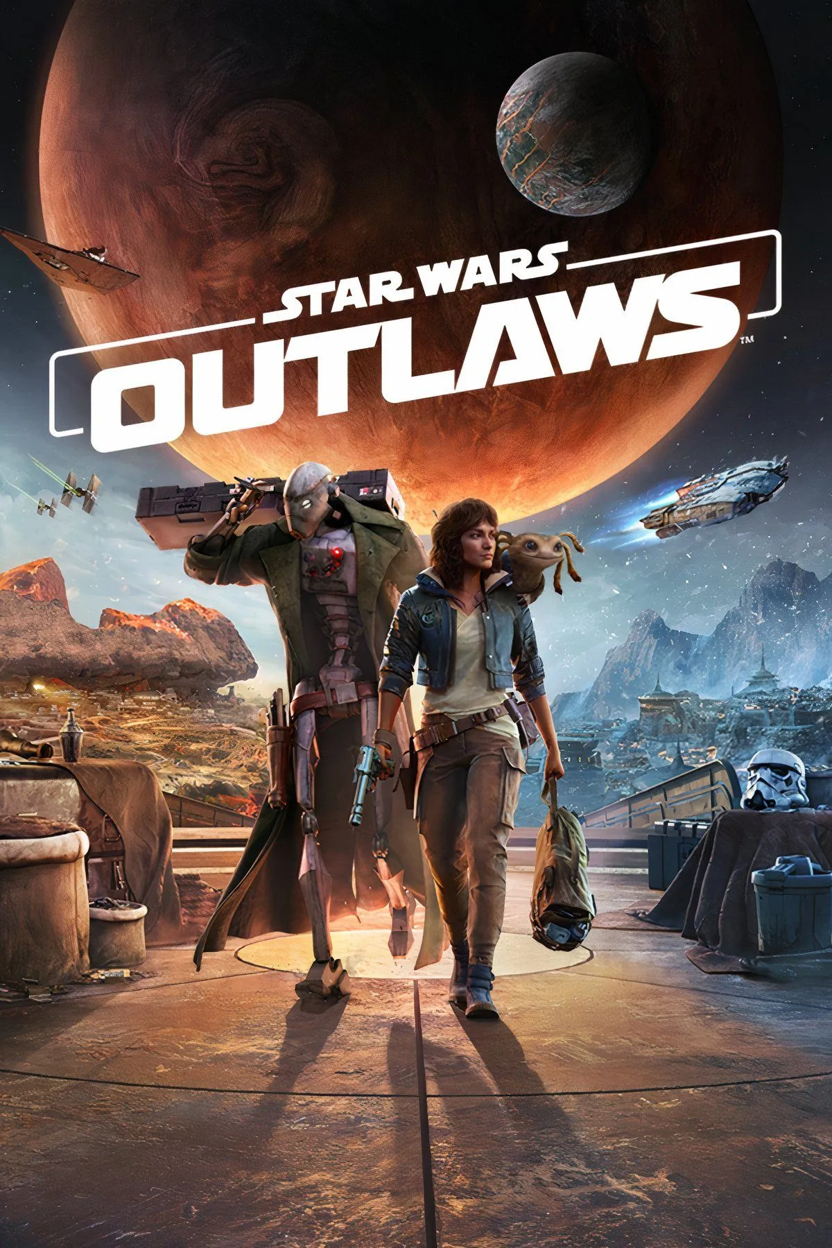 Kay Vess và Nix trong Star Wars Outlaws