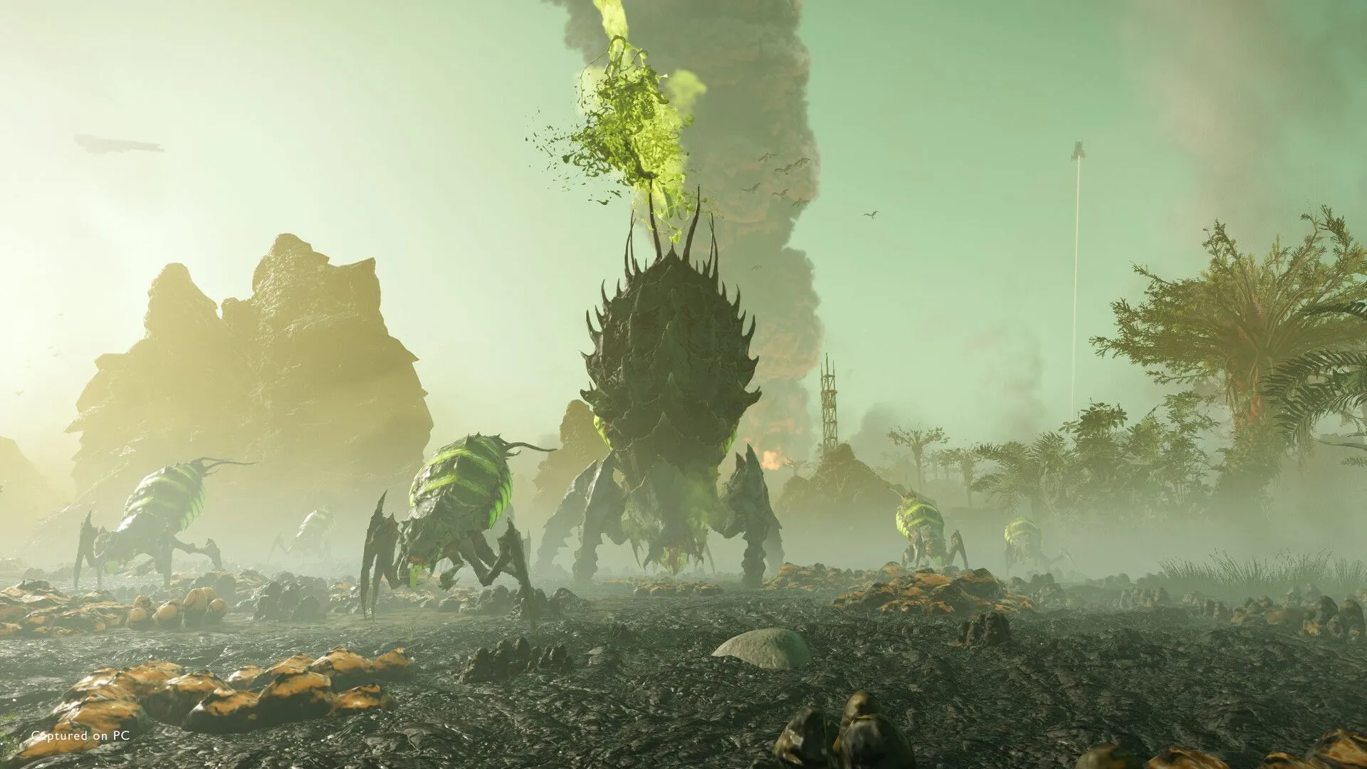 Kẻ thù bọ ngoài hành tinh trong Helldivers 2