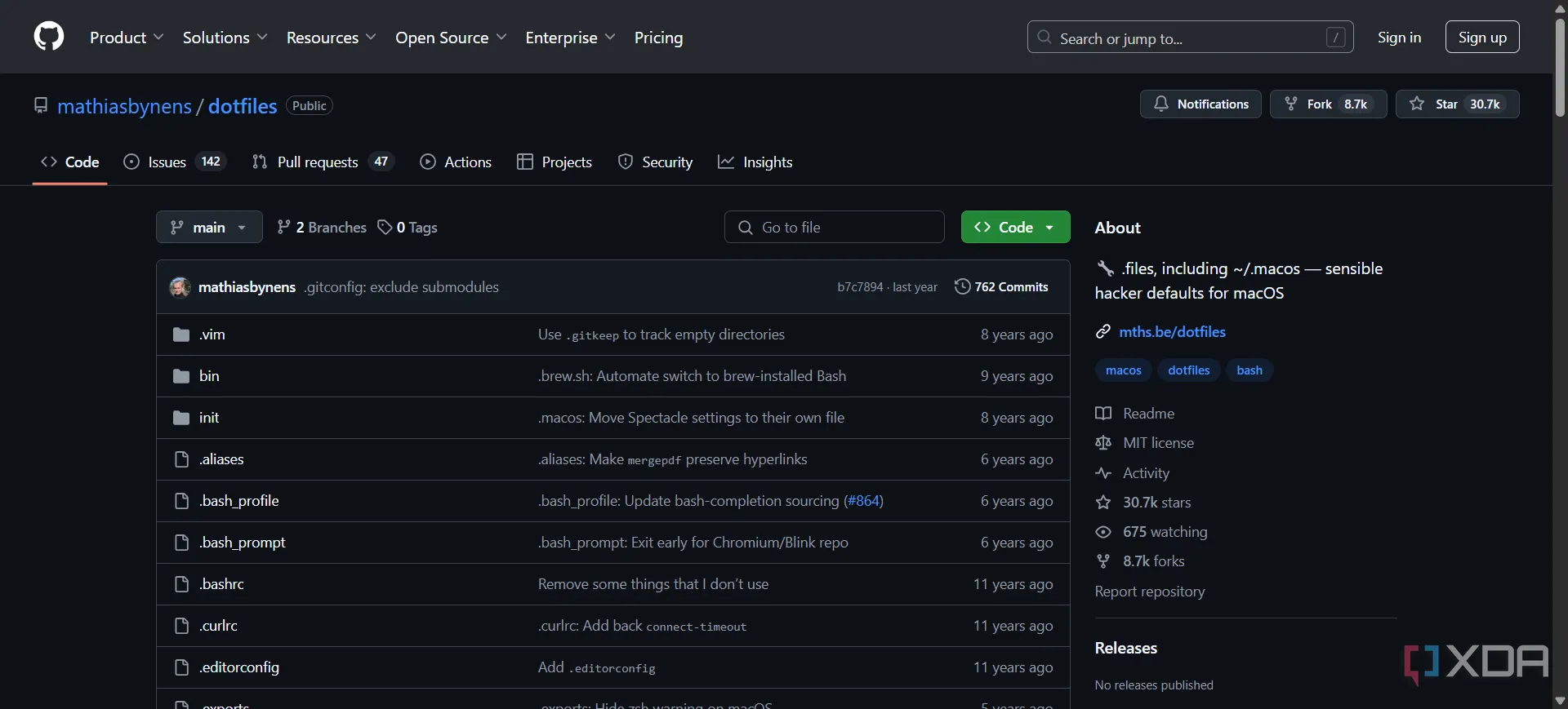 Kho lưu trữ dotfiles trên GitHub với các file cấu hình