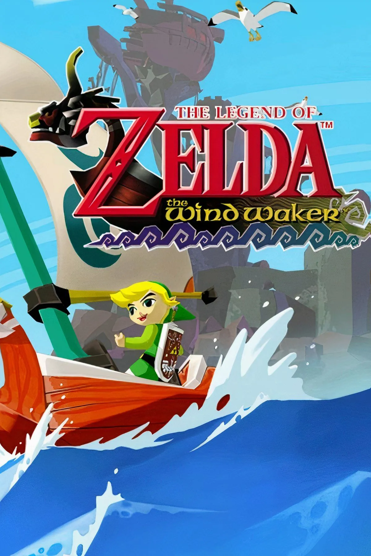 Link với phong cách hoạt hình đặc trưng trong The Legend of Zelda: The Wind Waker