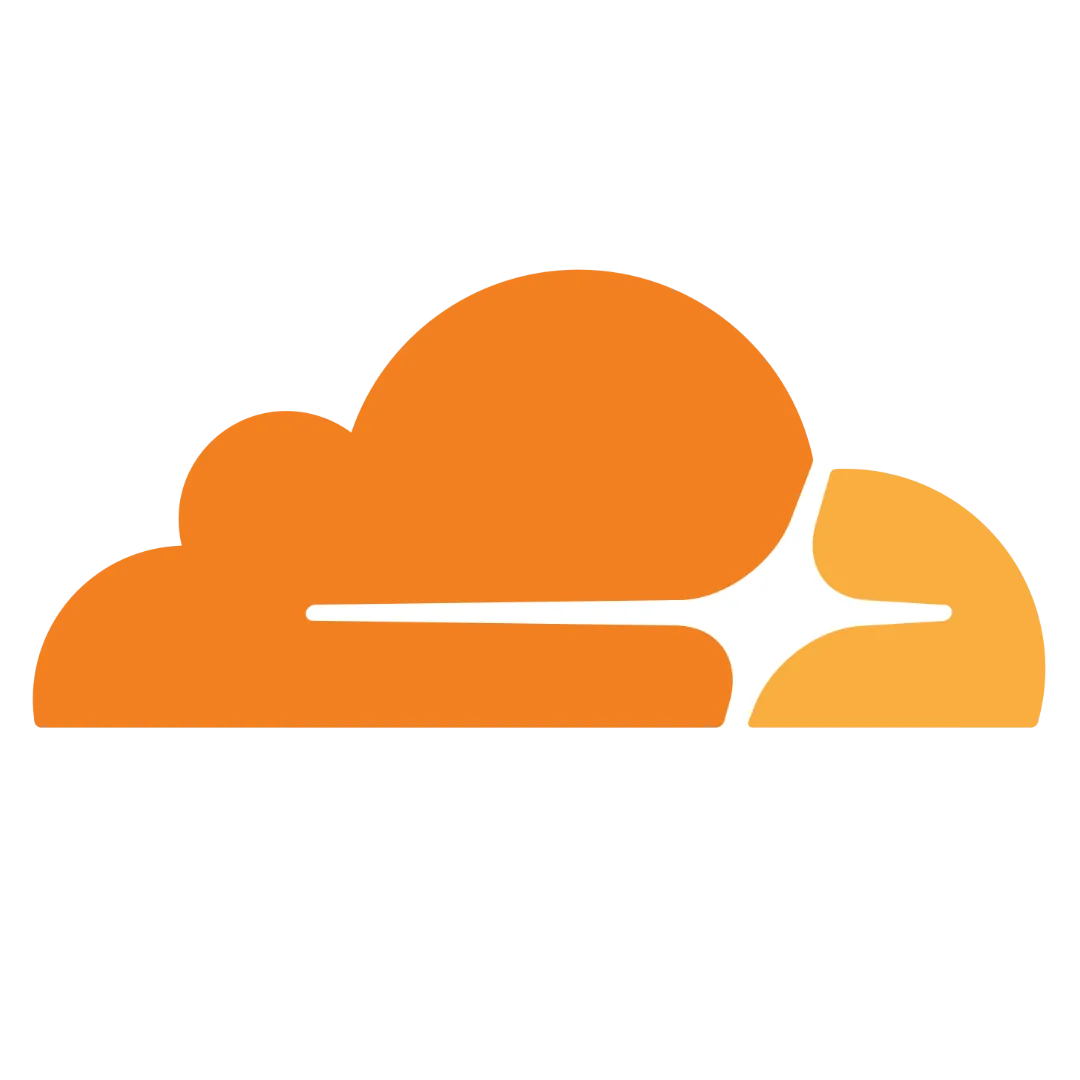 Logo của Cloudflare, thương hiệu cung cấp dịch vụ mạng và bảo mật