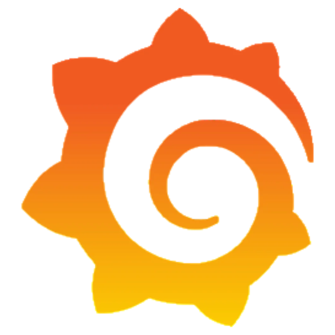 Logo của Grafana trên nền tối