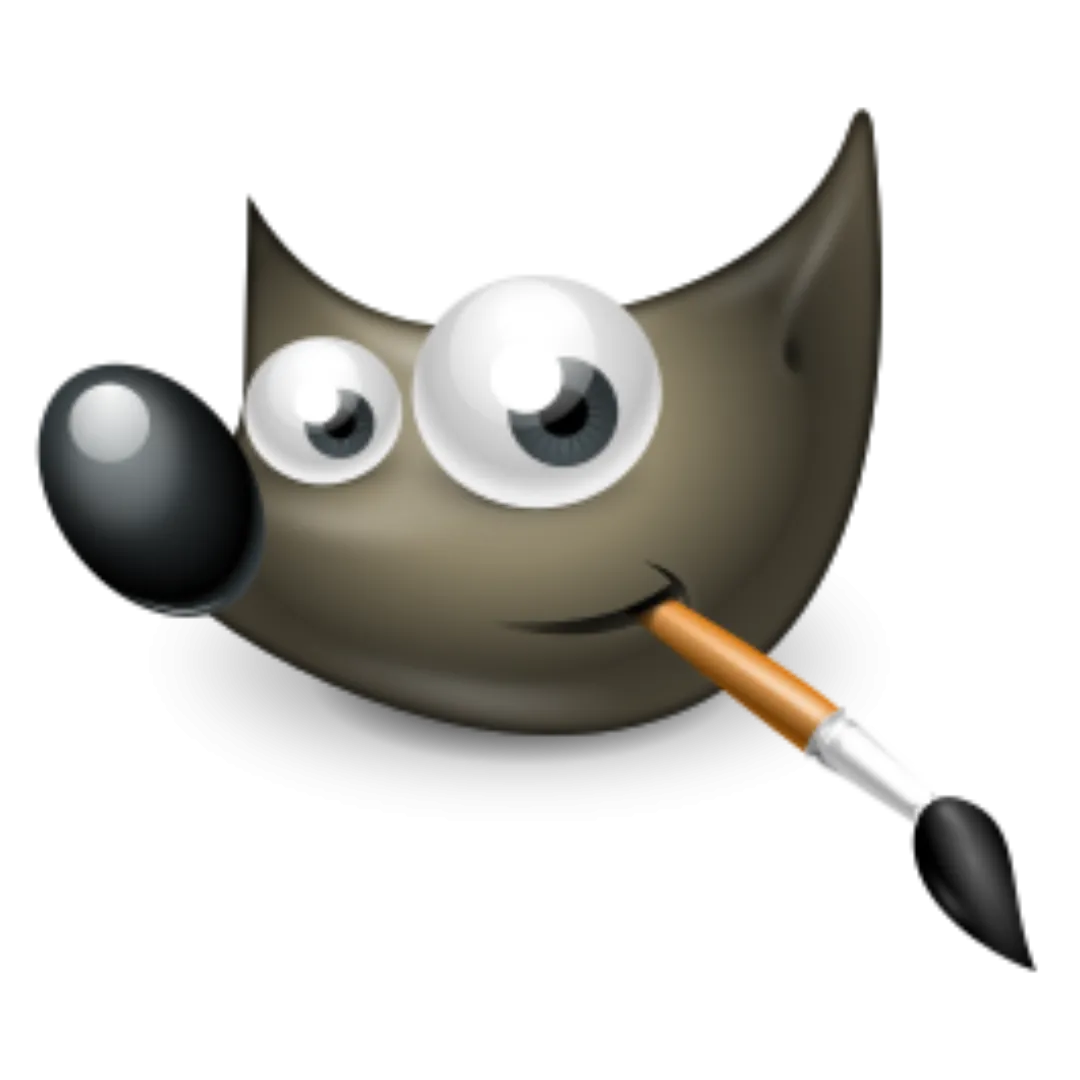 logo GIMP linh vật wilber hình con cáo tím