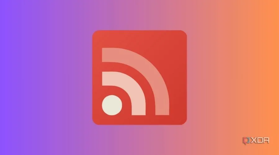 logo Google Reader trên nền chuyển màu tối