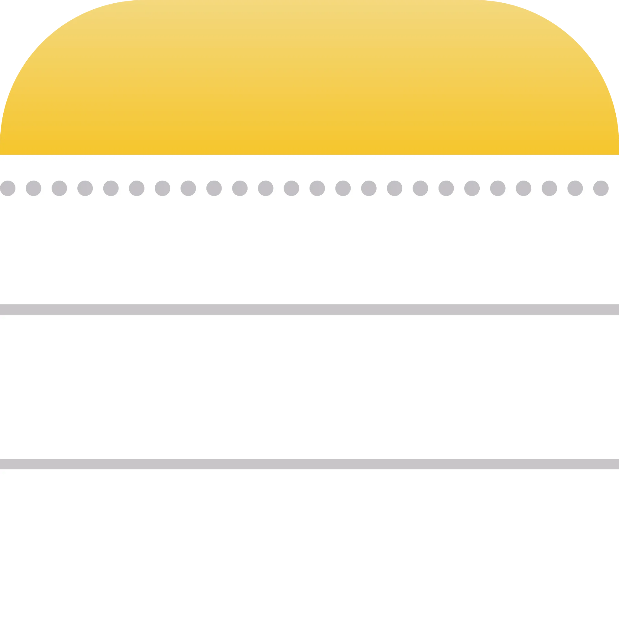 Logo ứng dụng ghi chú Apple Notes trên nền trắng