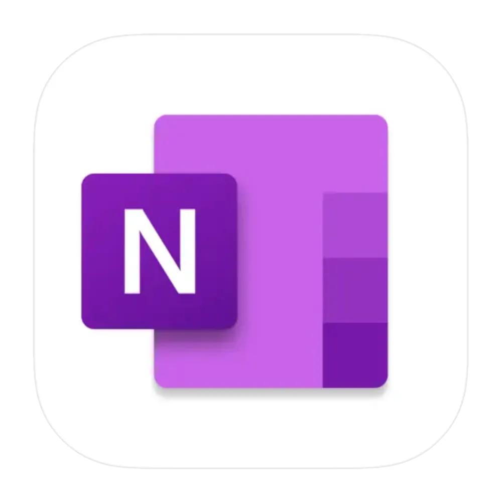 Logo ứng dụng Microsoft OneNote với biểu tượng màu tím