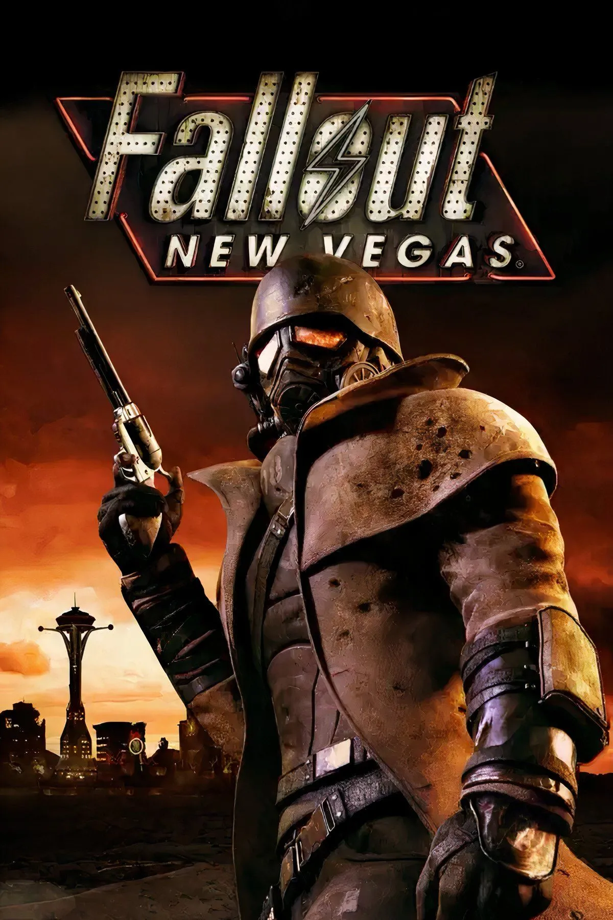 Màn hình chơi game Fallout: New Vegas trên Xbox Series X|S, minh họa môi trường hoang tàn và giao diện RPG đặc trưng.
