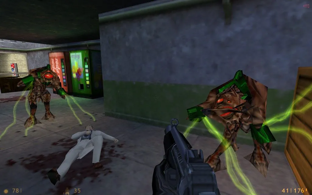 Màn hình cửa hàng game Half-Life với nhân vật chính Gordon Freeman