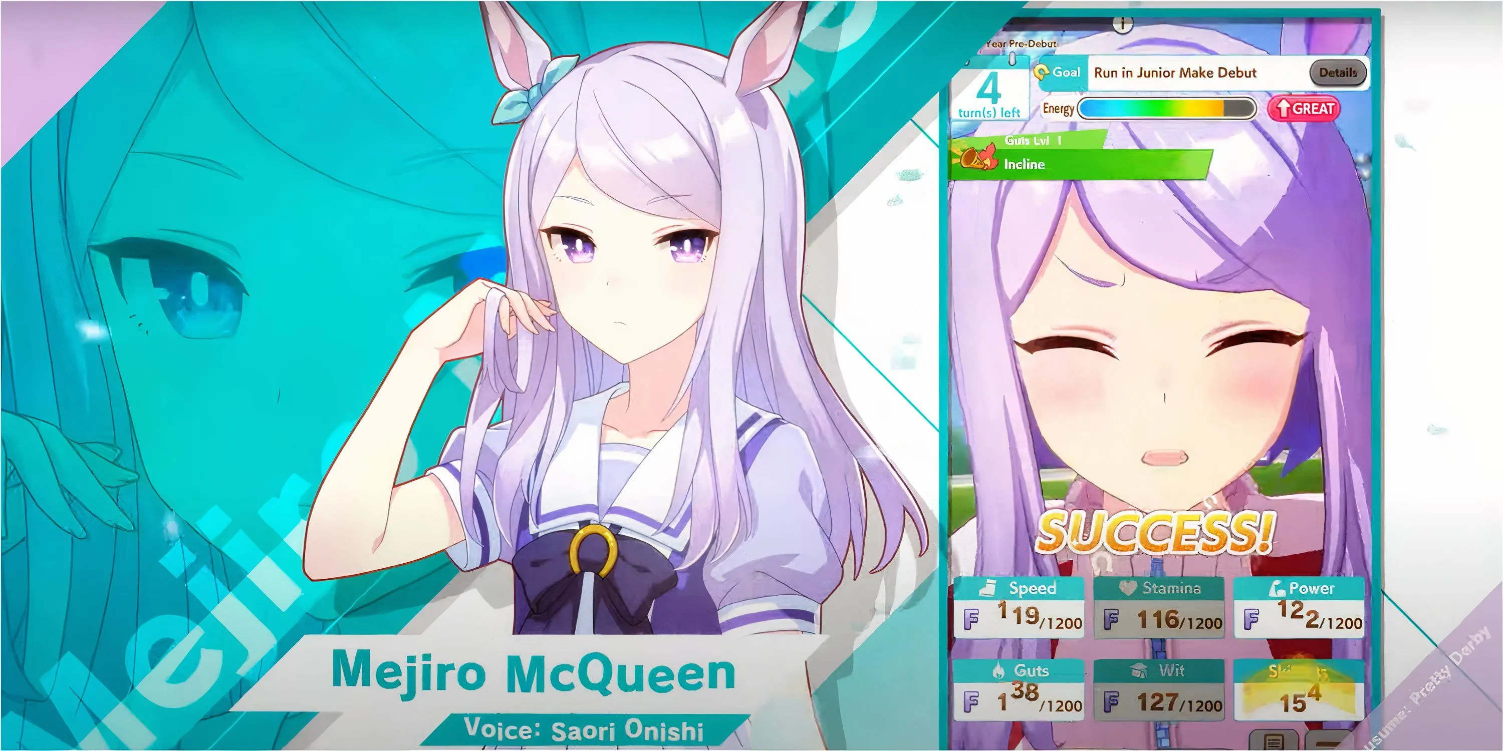 Màn hình gacha trong Umamusume Pretty Derby hiển thị các nhân vật