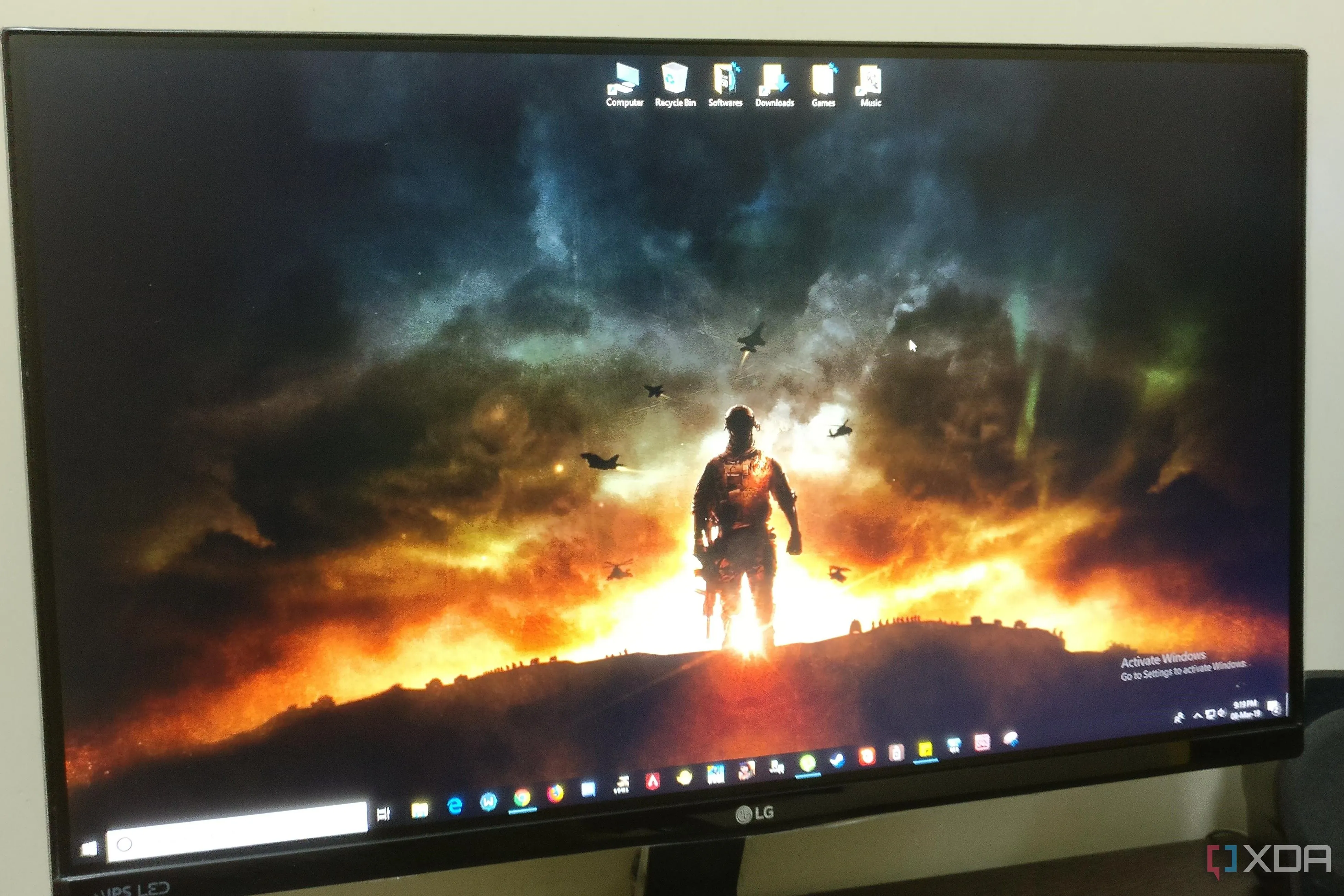 Màn hình gaming 22 inch với độ phân giải 1080p và tần số quét 75Hz
