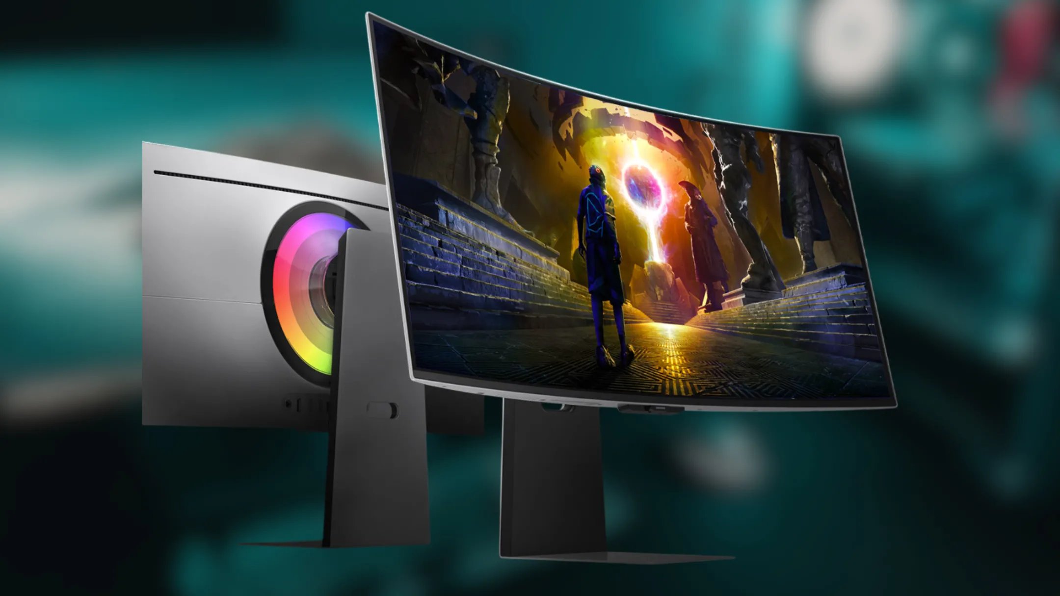 Màn hình gaming Samsung Odyssey OLED G9 49 inch cong, hiển thị hình ảnh sắc nét với công nghệ OLED