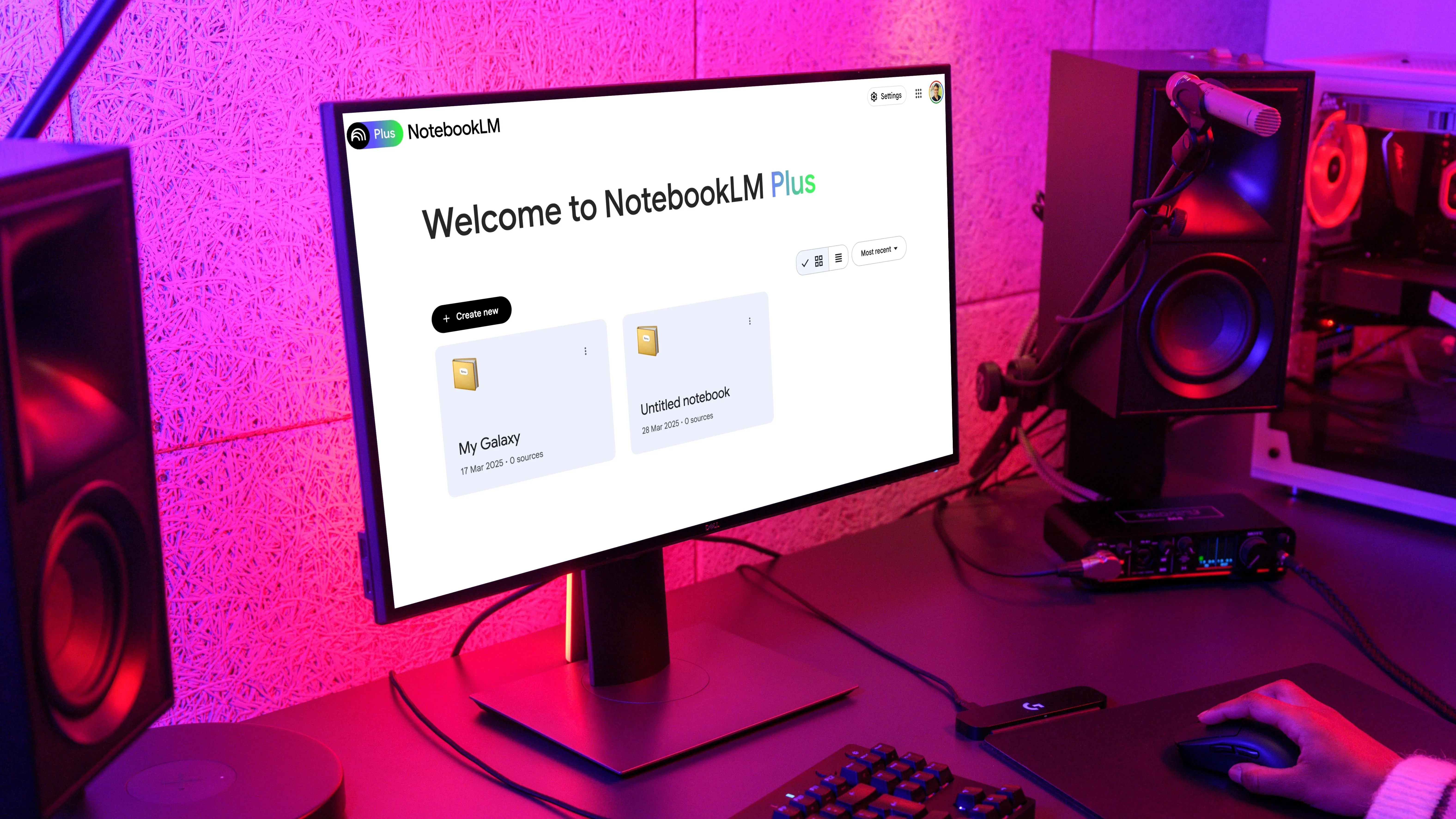 Màn hình giao diện Google NotebookLM với các mẹo tối ưu năng suất