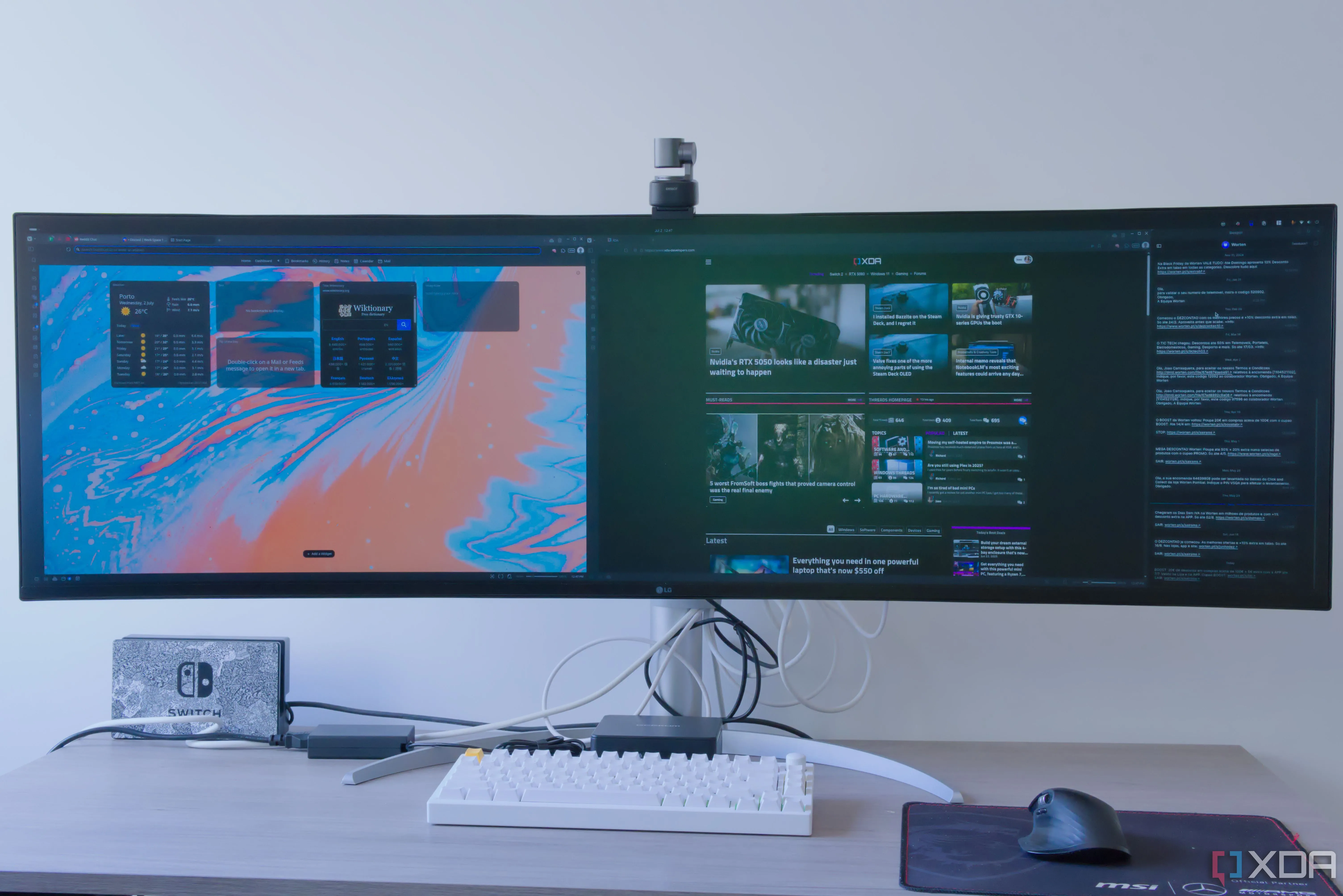 Màn hình máy tính với giao diện Ubuntu, hiển thị nhiều ứng dụng đang mở, minh họa môi trường làm việc ổn định