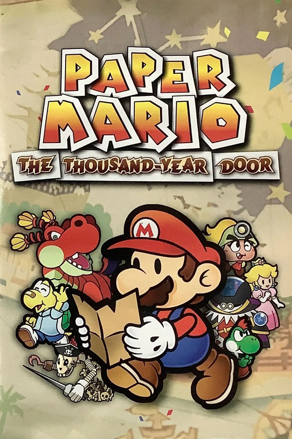 Mario giấy sẵn sàng cho cuộc phiêu lưu trong Paper Mario: The Thousand-Year Door trên GameCube