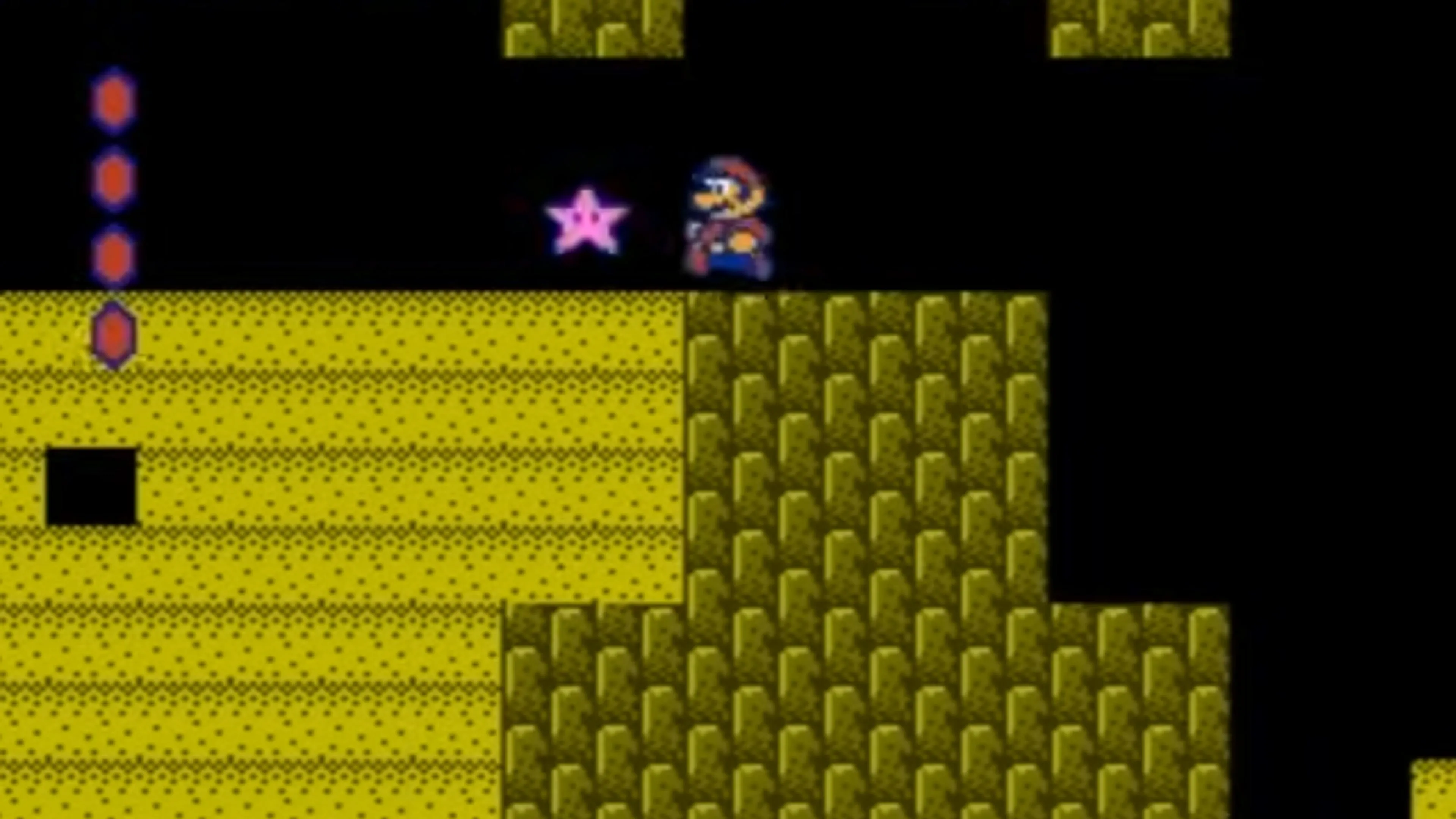 Mario nhảy qua kẻ thù Goomba trong Super Mario Bros 2
