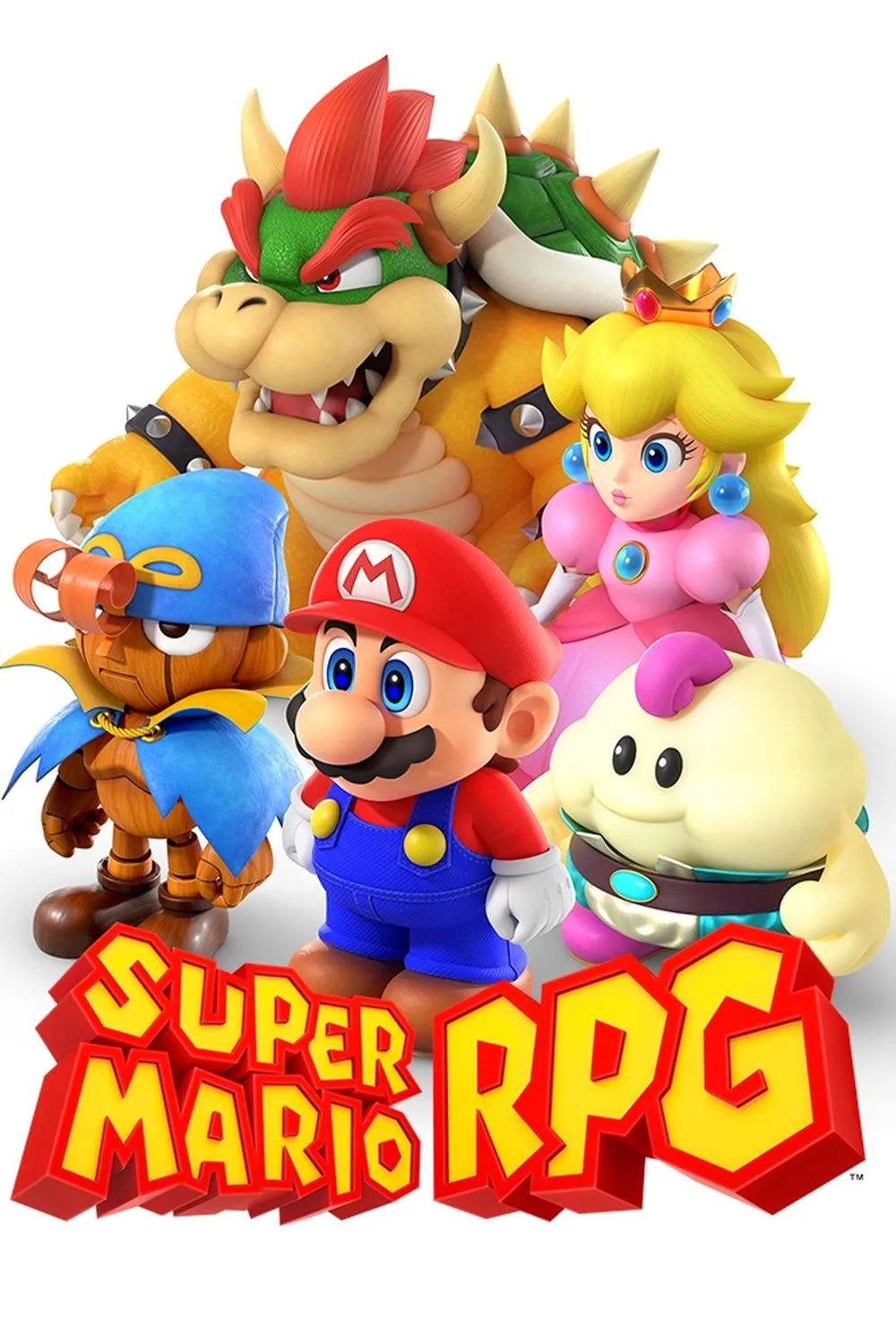 Mario và các đồng đội tham gia trận chiến theo lượt trong Super Mario RPG trên Nintendo Switch