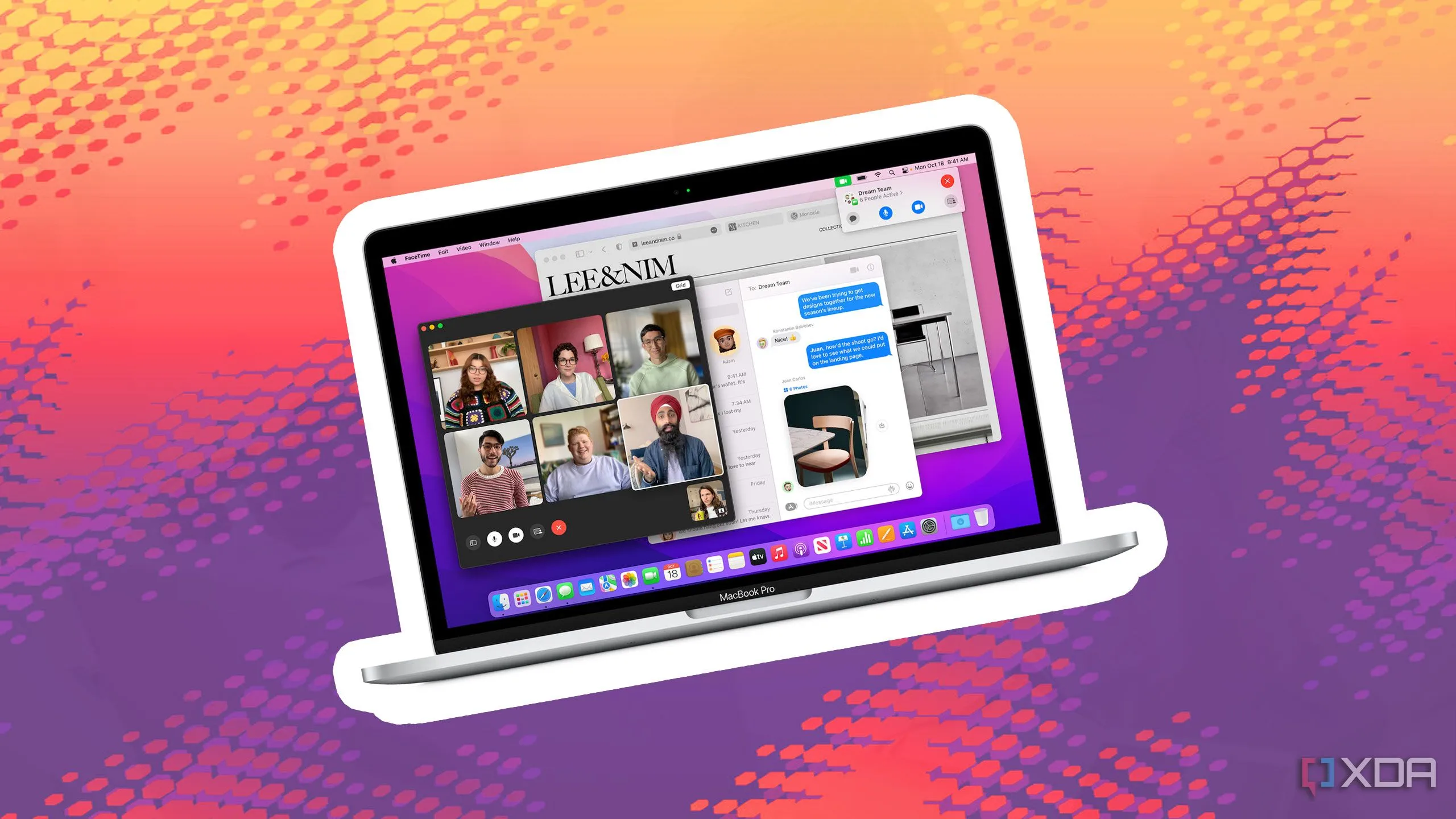Máy MacBook trên nền màu sắc, tượng trưng cho những khó khăn khi làm quen với hệ điều hành macOS từ Windows