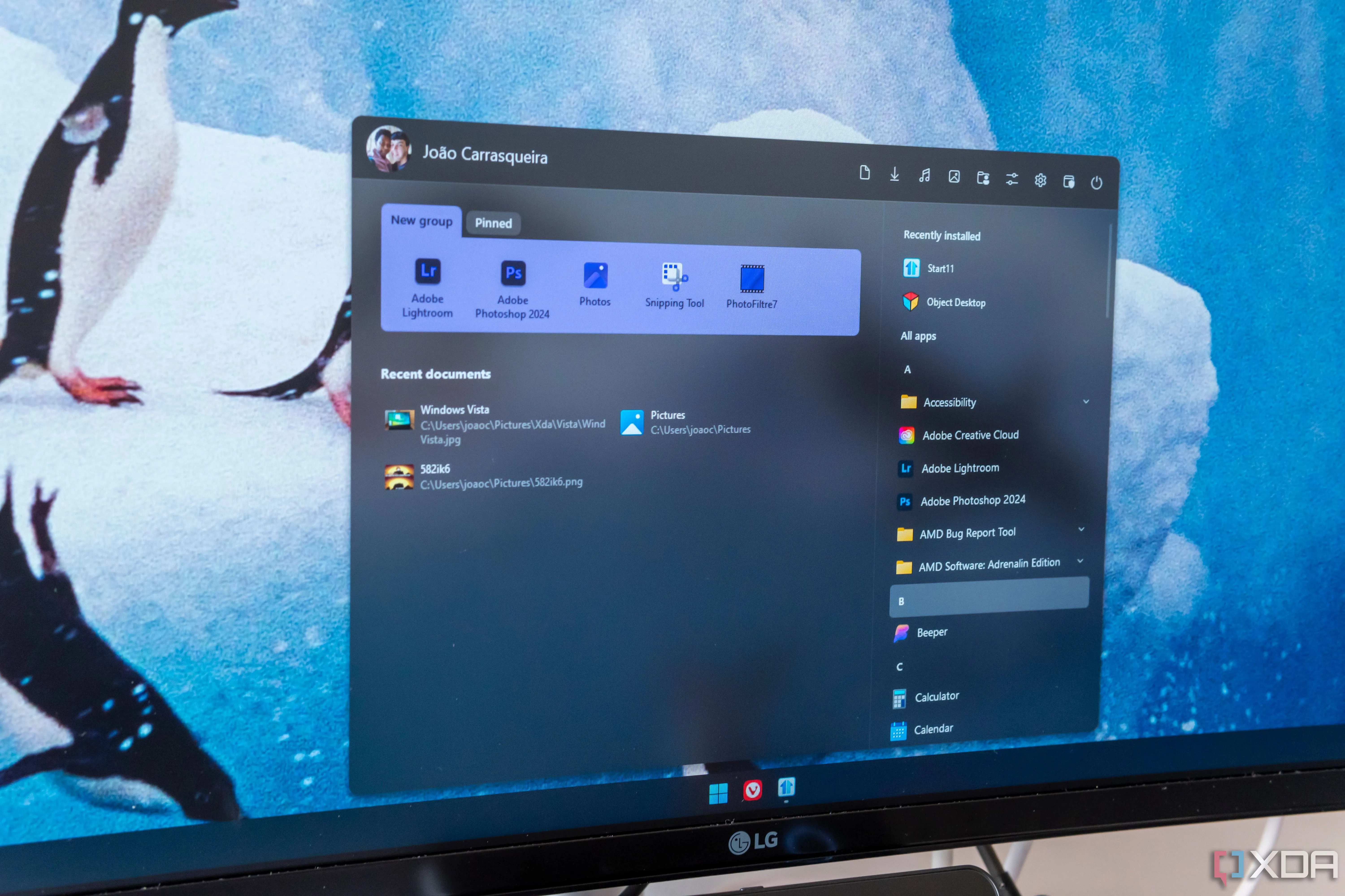 Menu Start của Windows 11 được tùy biến với phong cách mới, gợi nhớ Windows 10 qua Windhawk