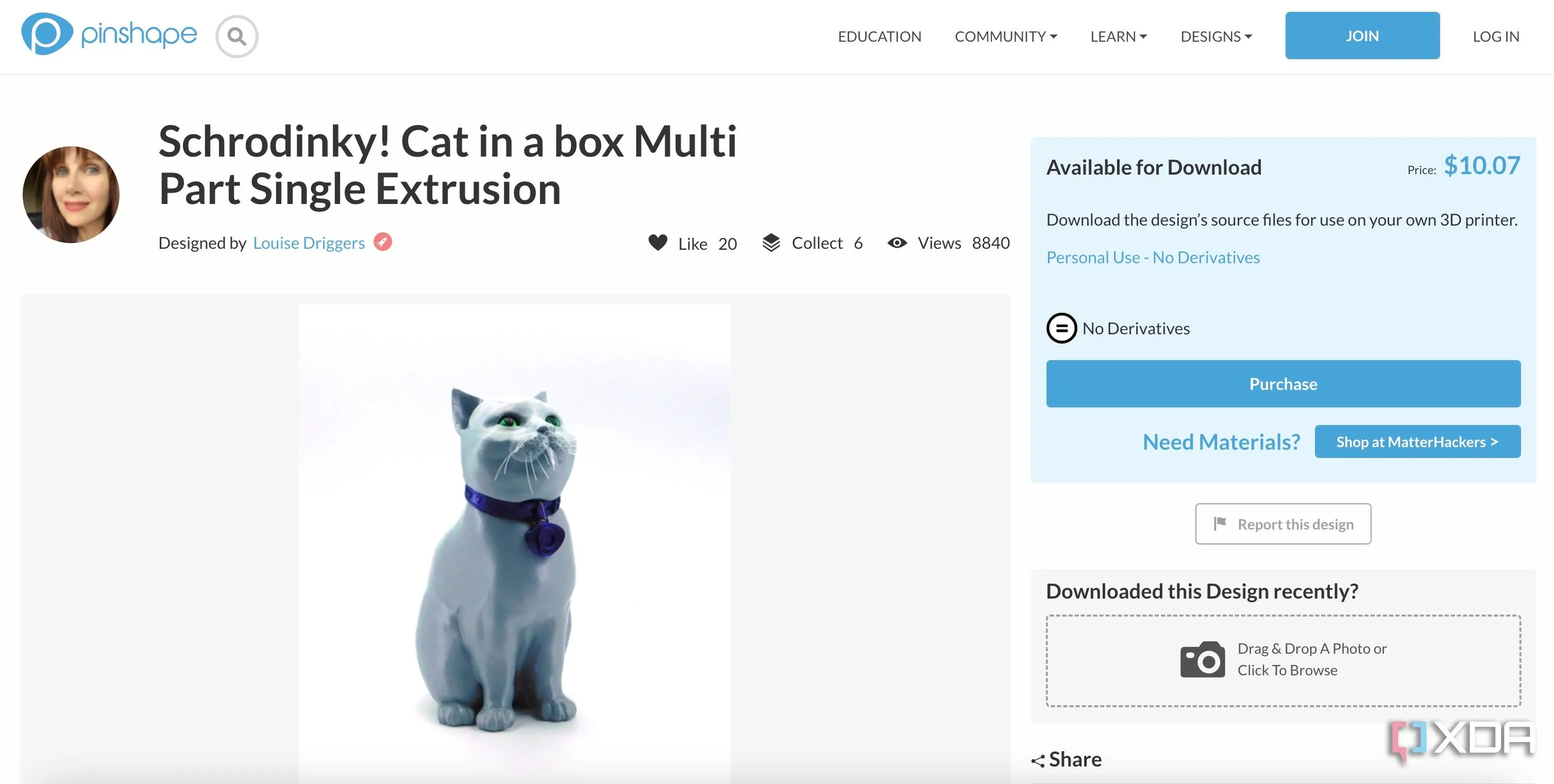 Mô hình 3D trả phí hiển thị trên kết quả tìm kiếm của Yeggi