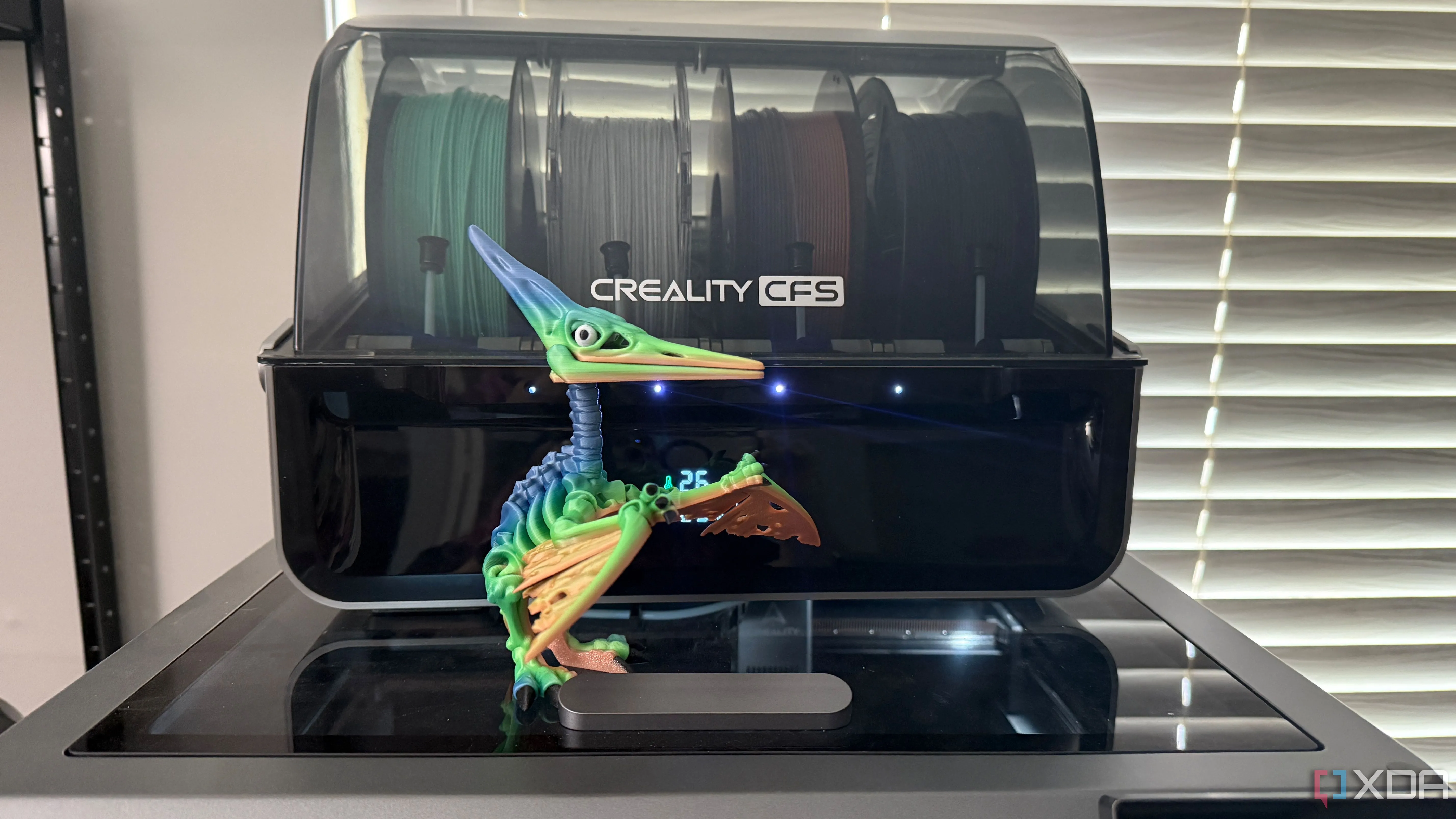 Mô hình khủng long Pteranodon được in 3D chất lượng cao, minh họa kết quả từ máy CoreXY