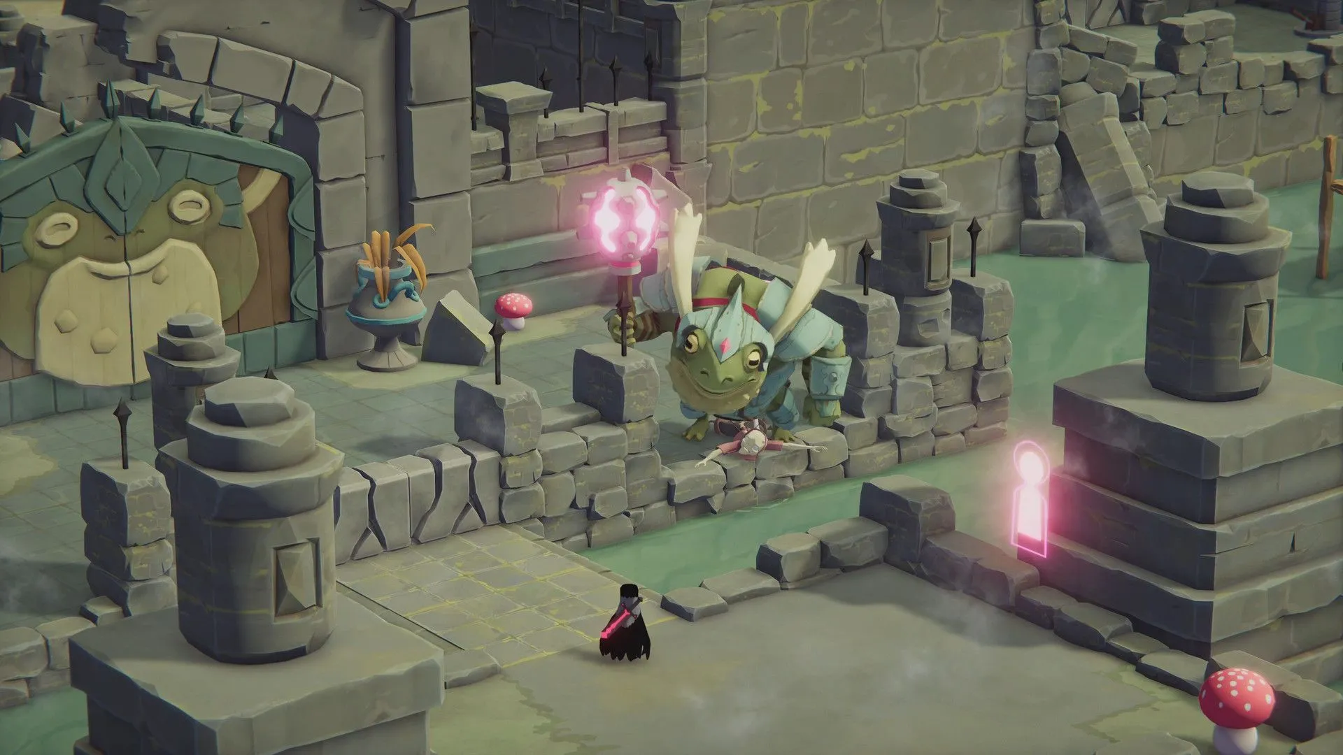 Một trận chiến boss trong Death's Door